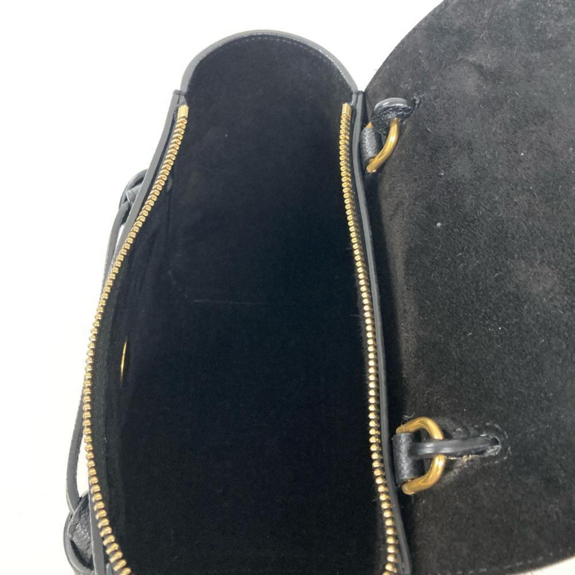Celine Black Leather Handbag (Pre-Owned)
