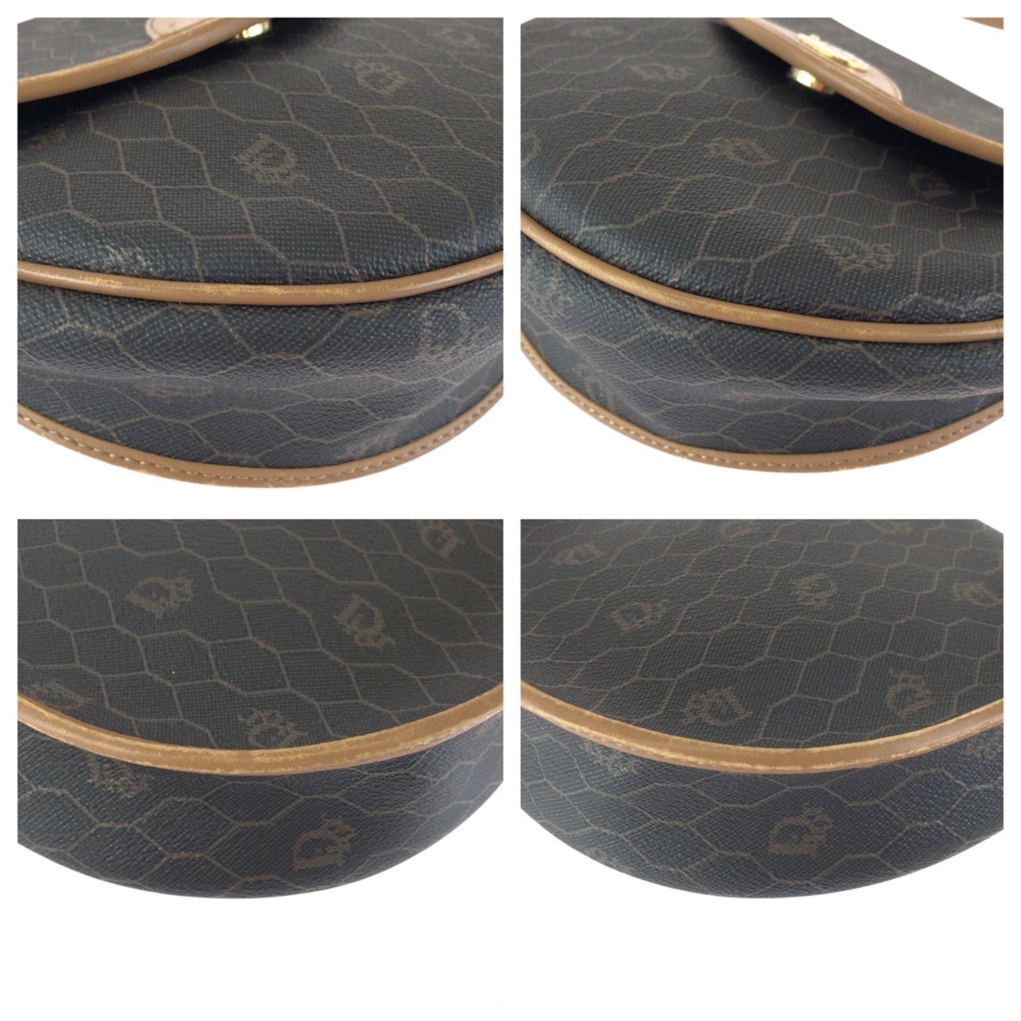 Christian Dior Beige Brown Pvc Pochette Shoulder Bag (Pre-Owned)