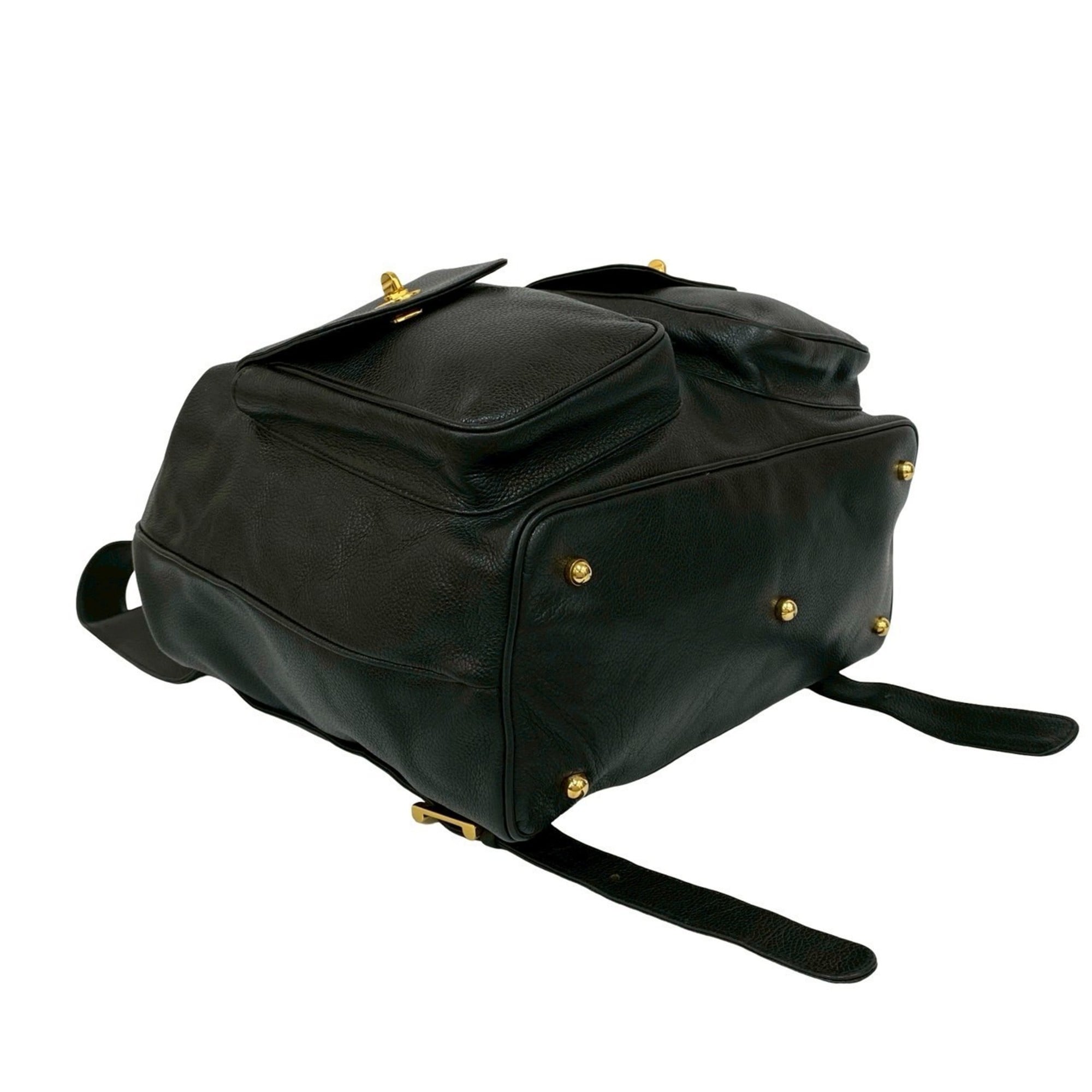 Tiffany Black Leather Backpack (Pre-Owned)
