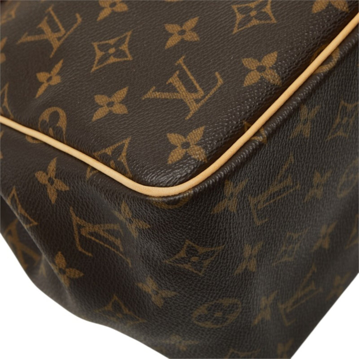 Louis Vuitton Brown Pvc Leather Handbag (Pre-Owned)