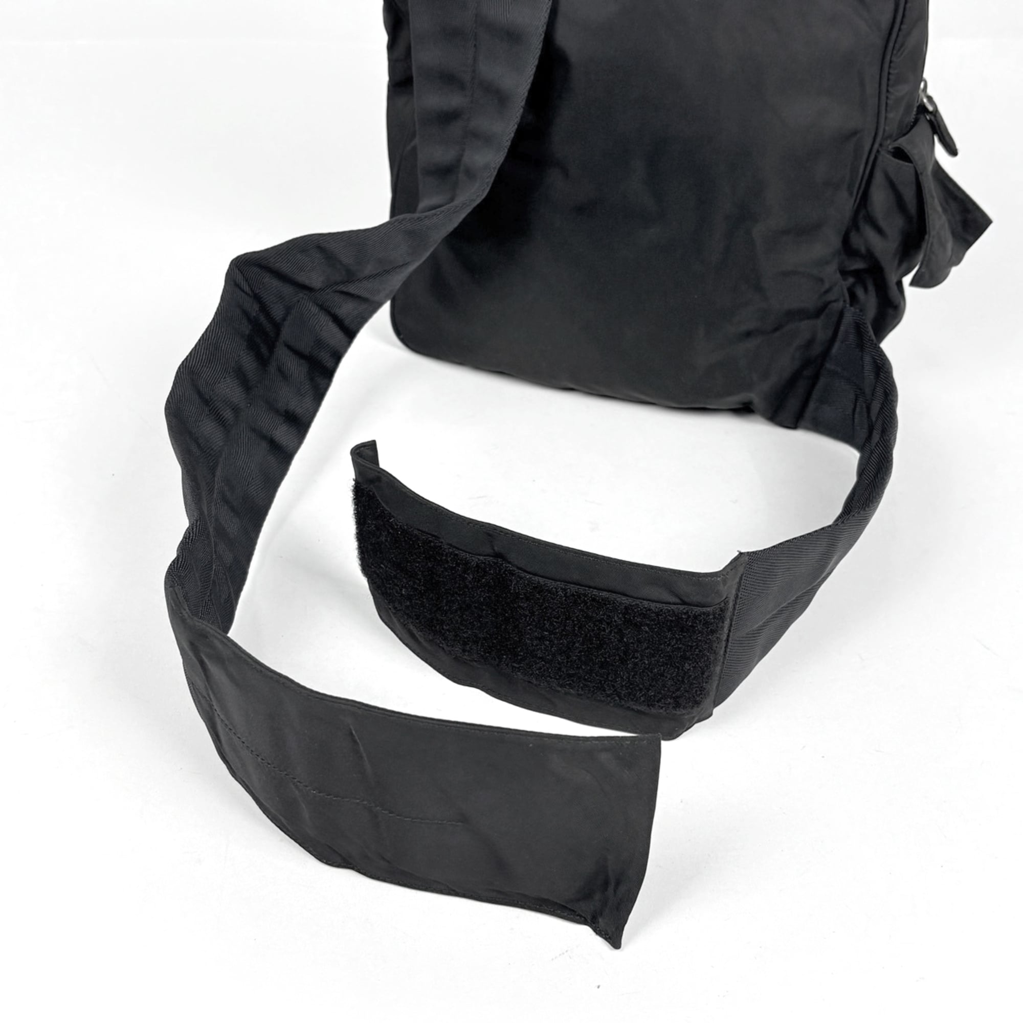 Prada Black Nylon Shoulder Bag Sling Bag (Pre-Owned)