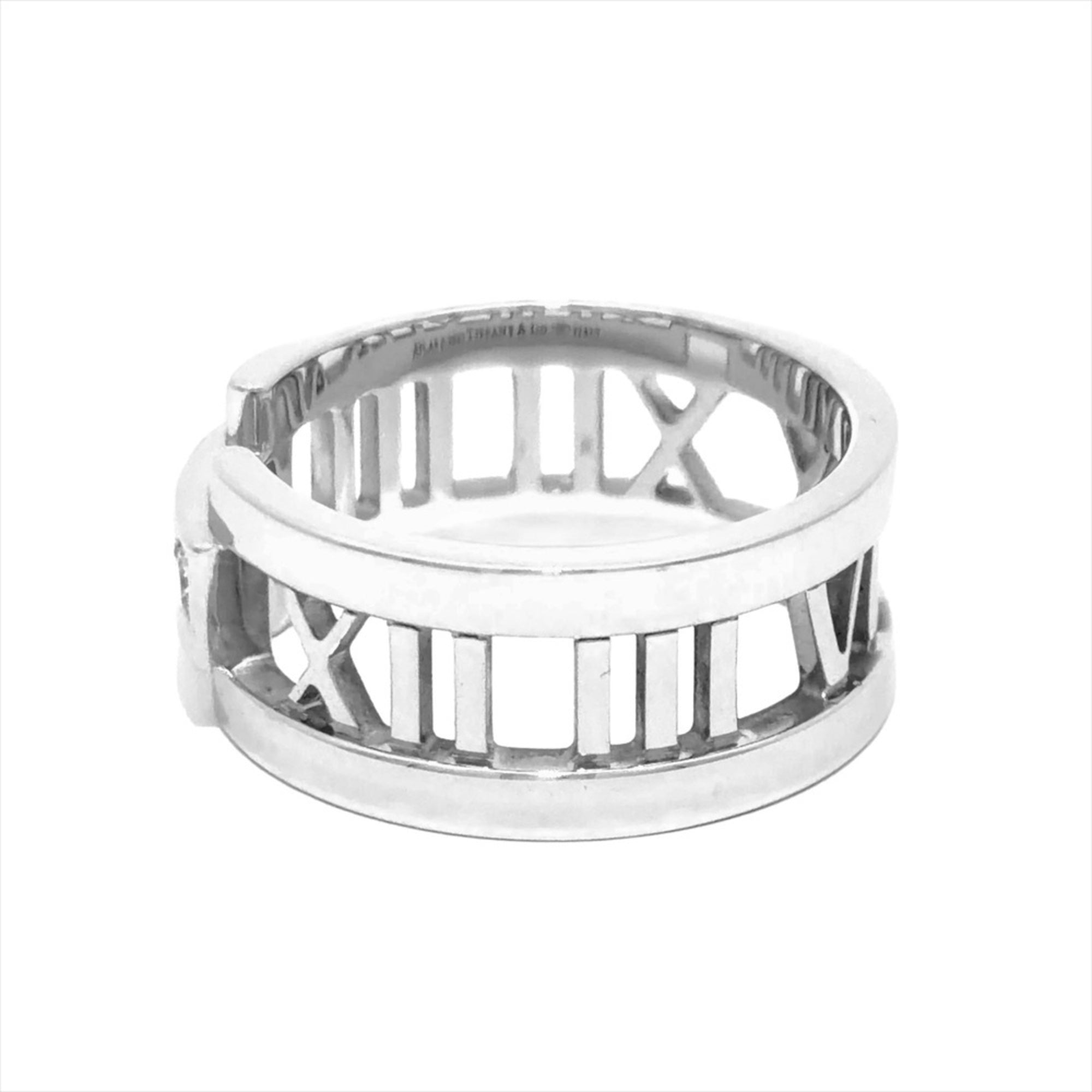 Tiffany Atlas White Gold (18K) Band Ring (Pre-Owned)