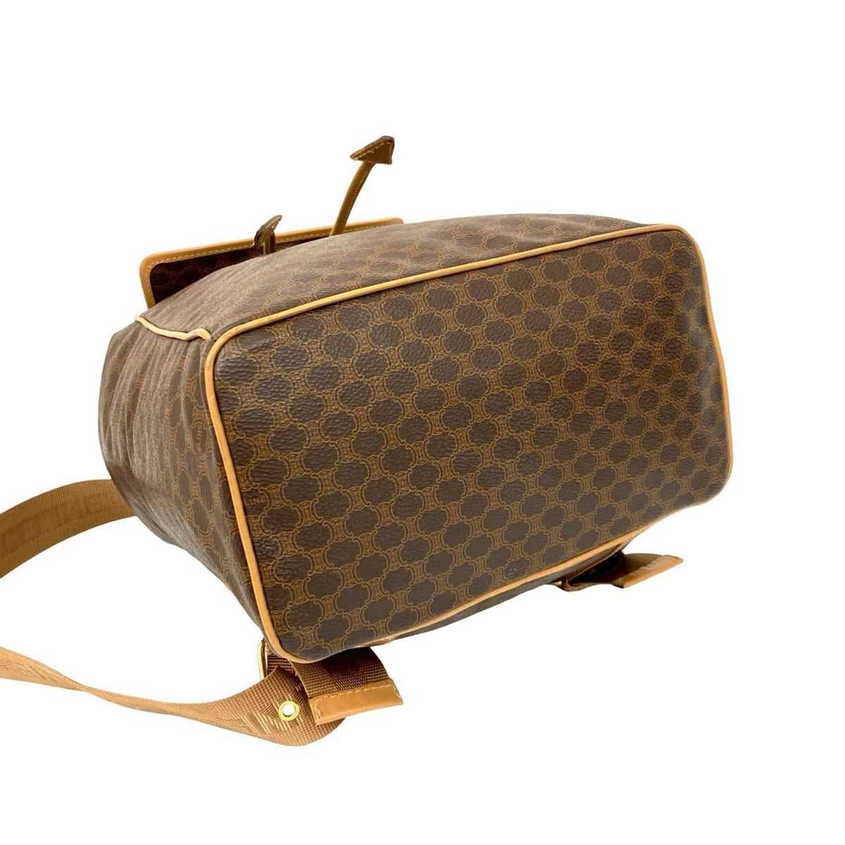 Celine Brown Leather Pvc Backpack (Pre-Owned)