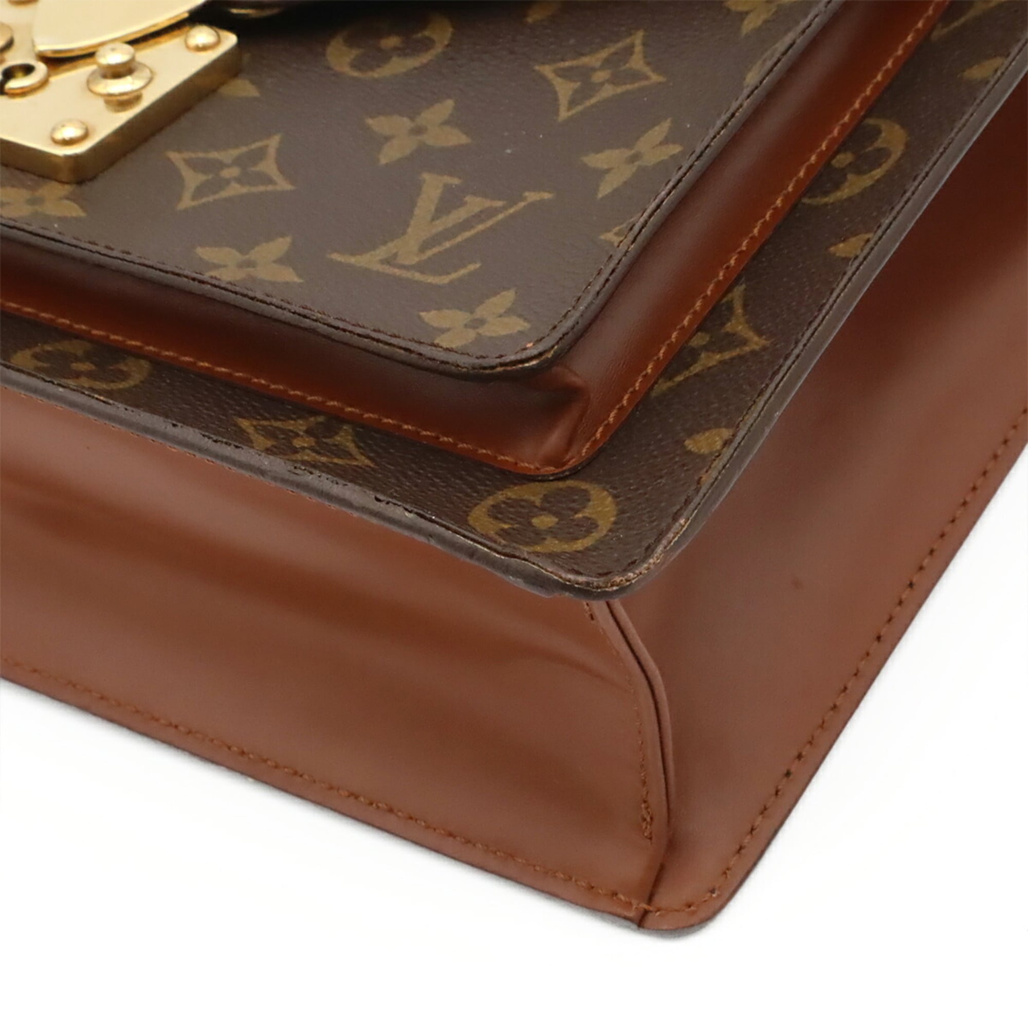 Louis Vuitton Brown Galle Monogram Monogram Handbag Shoulder Bag (Pre-Owned)