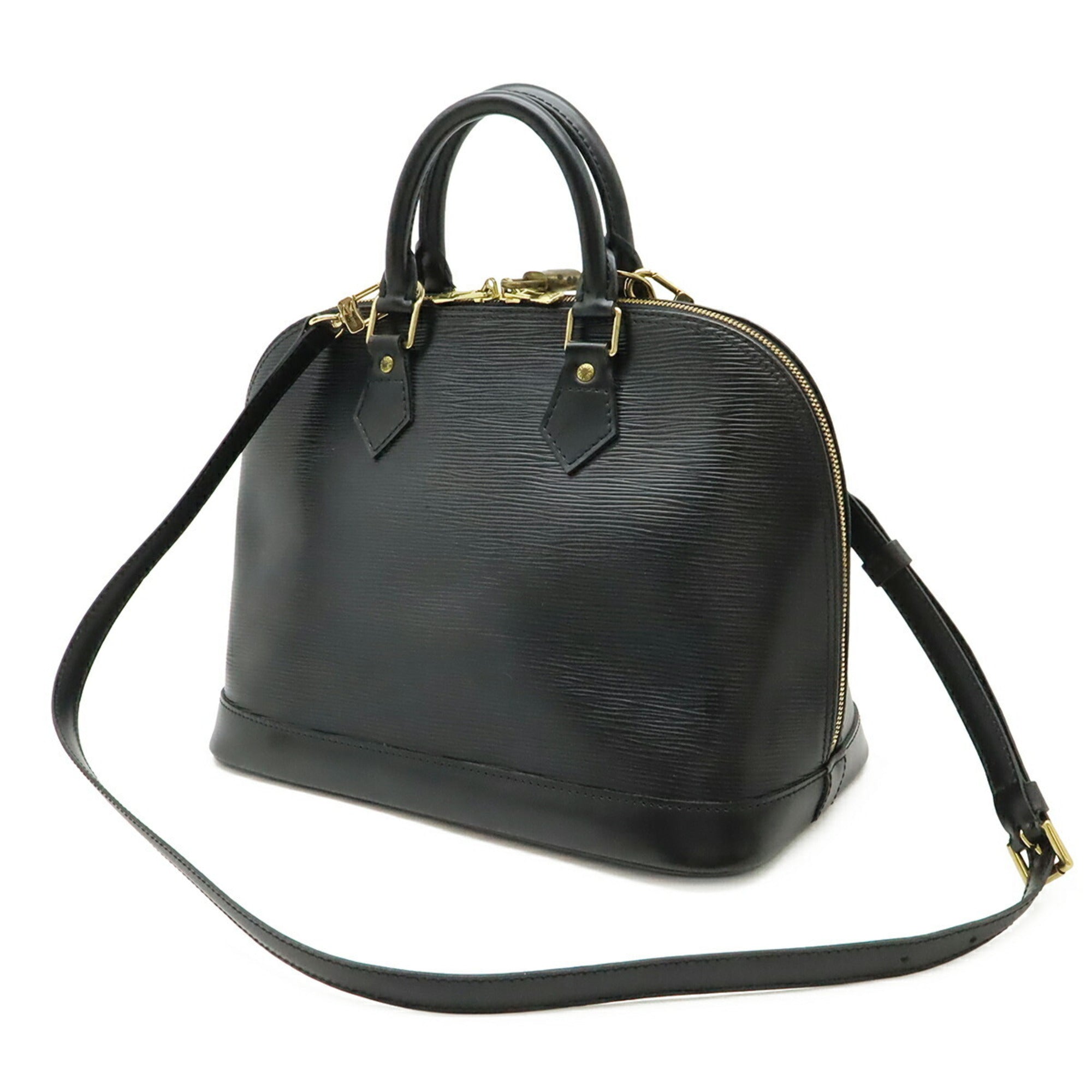 Louis Vuitton Black Noir Epi Leather Handbag (Pre-Owned)