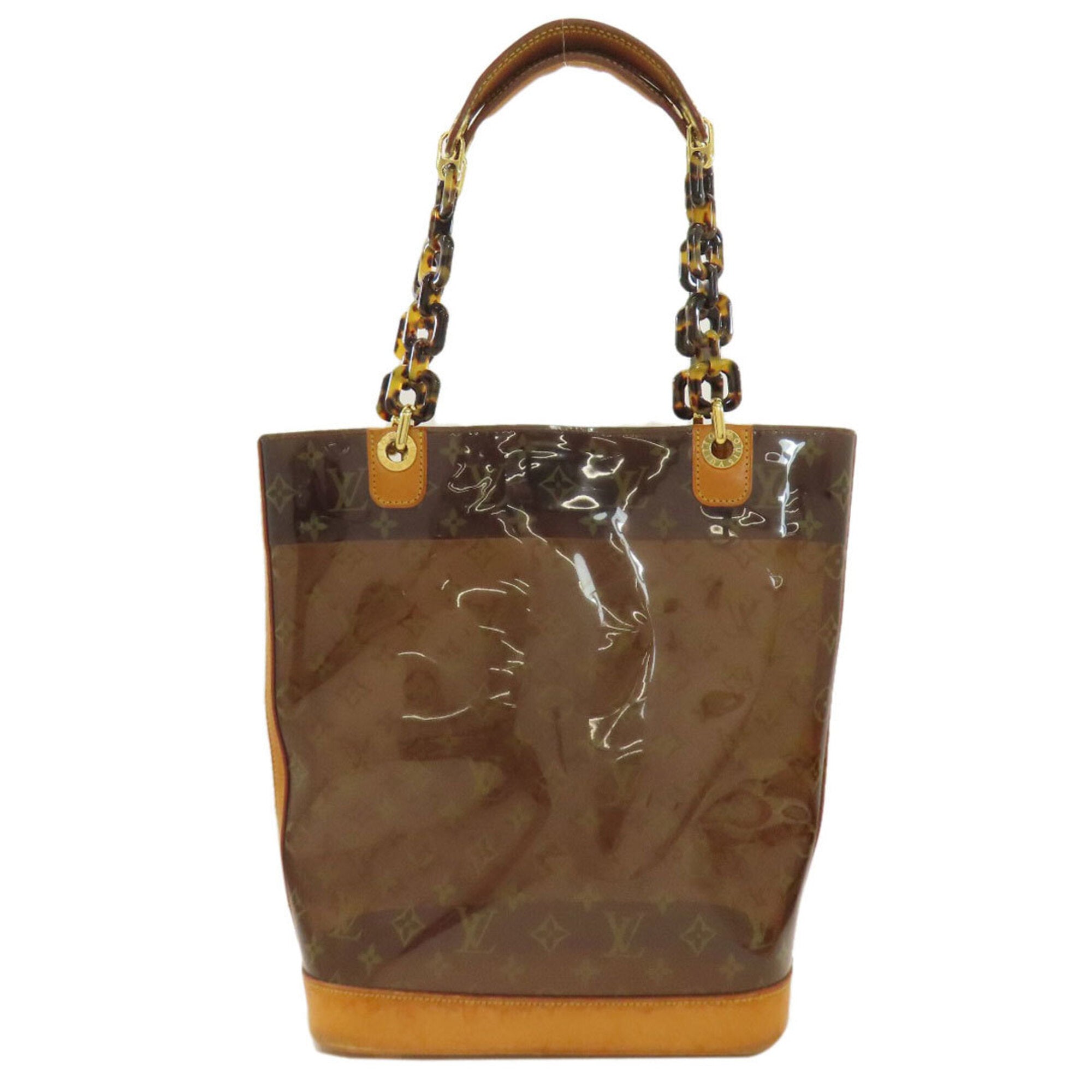 Louis Vuitton Brown Vinyl Tote Bag (Pre-Owned)