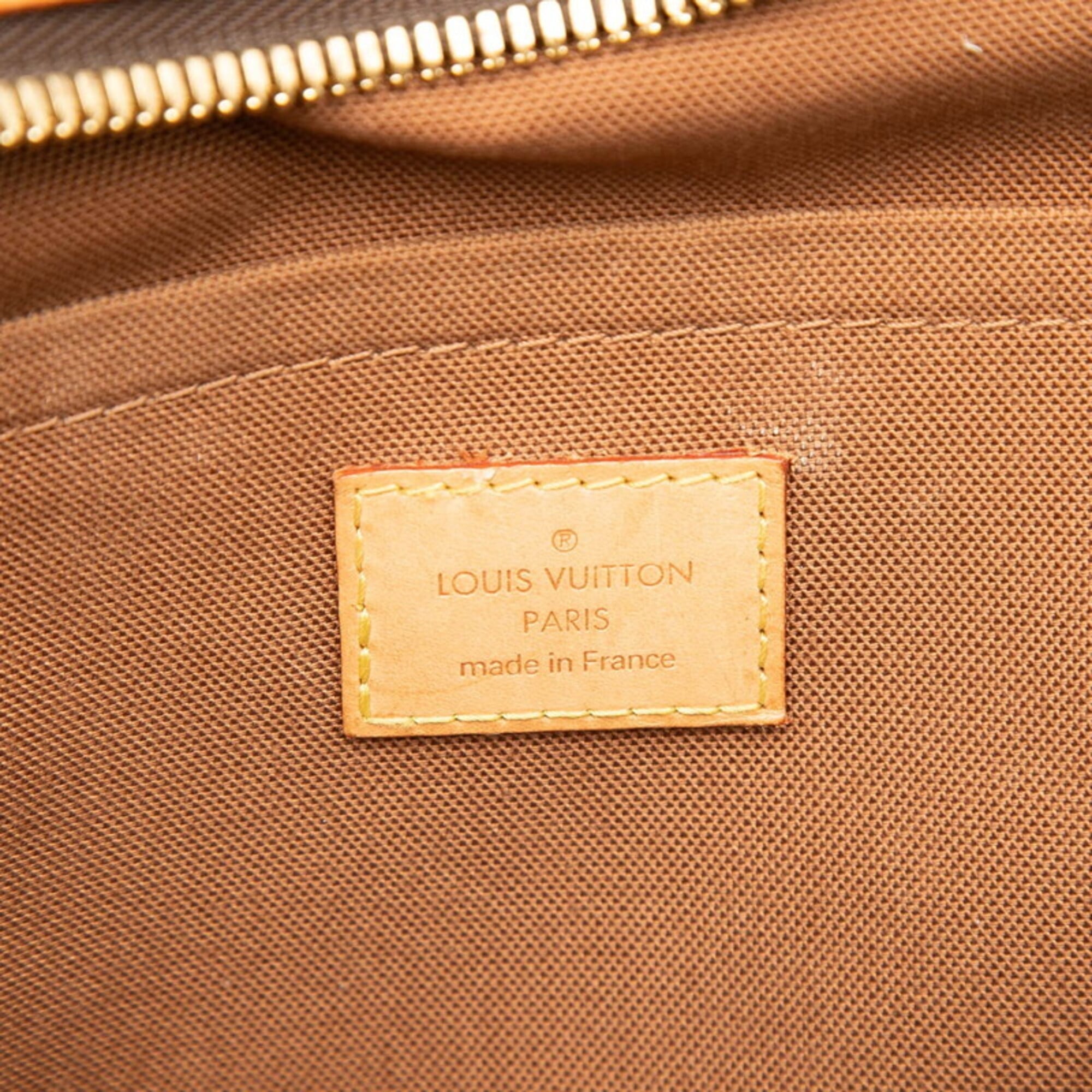 Louis Vuitton Brown Pvc Leather Handbag Shoulder Bag (Pre-Owned)