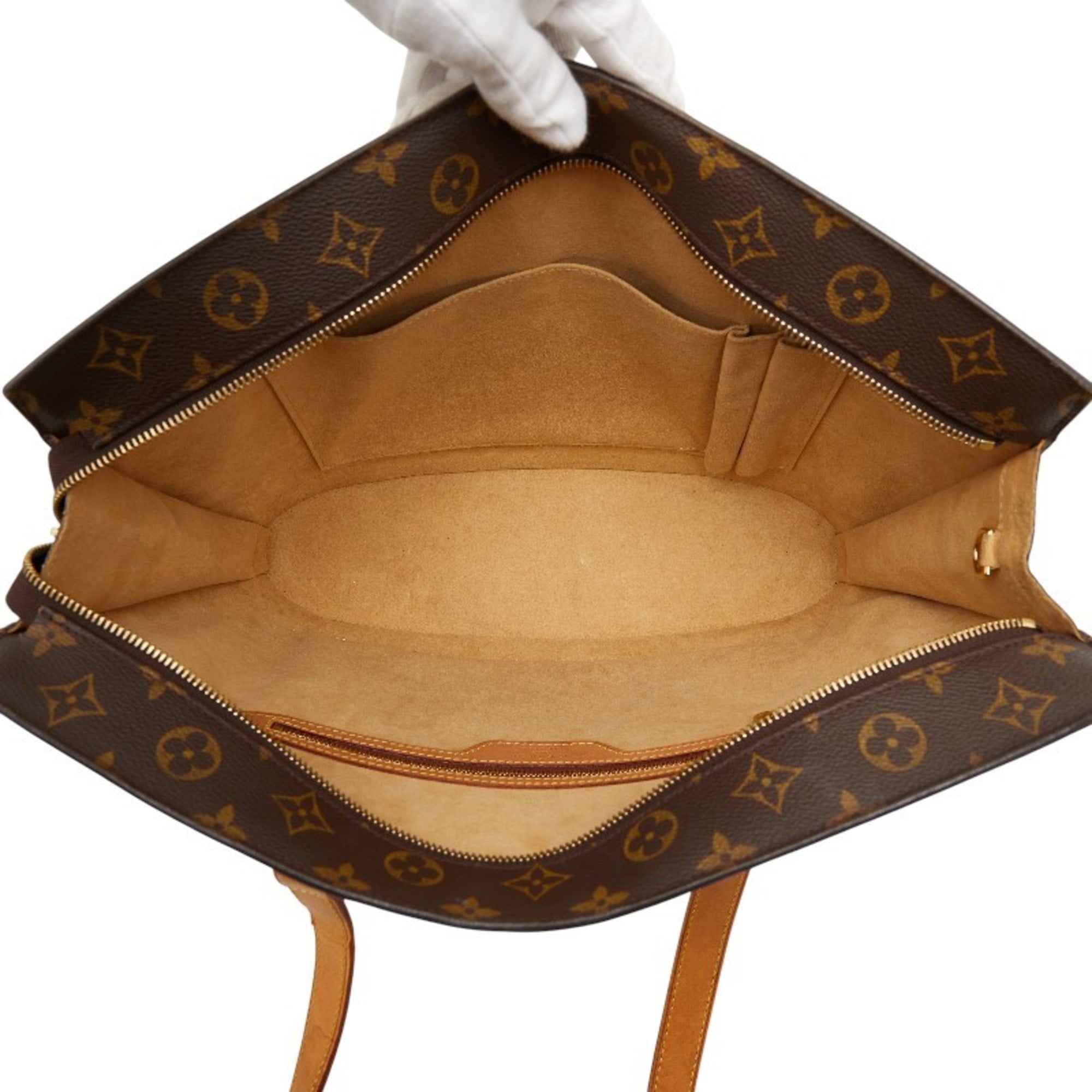 Louis Vuitton Brown Pvc Leather Tote Bag (Pre-Owned)
