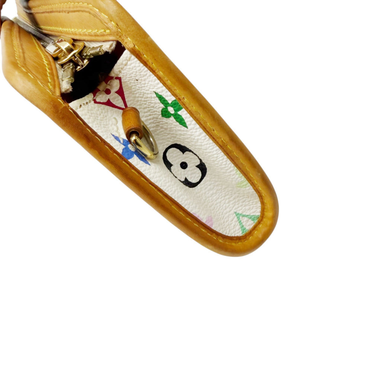 Louis Vuitton Blanc Monogram Multicolore Pouch (Pre-Owned)