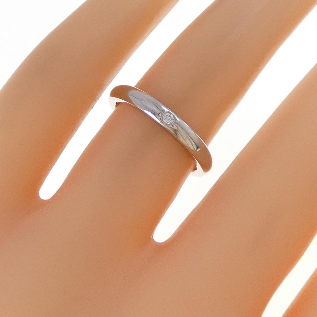 Tiffany Platinum Platinum 950 Band Ring (Pre-Owned)