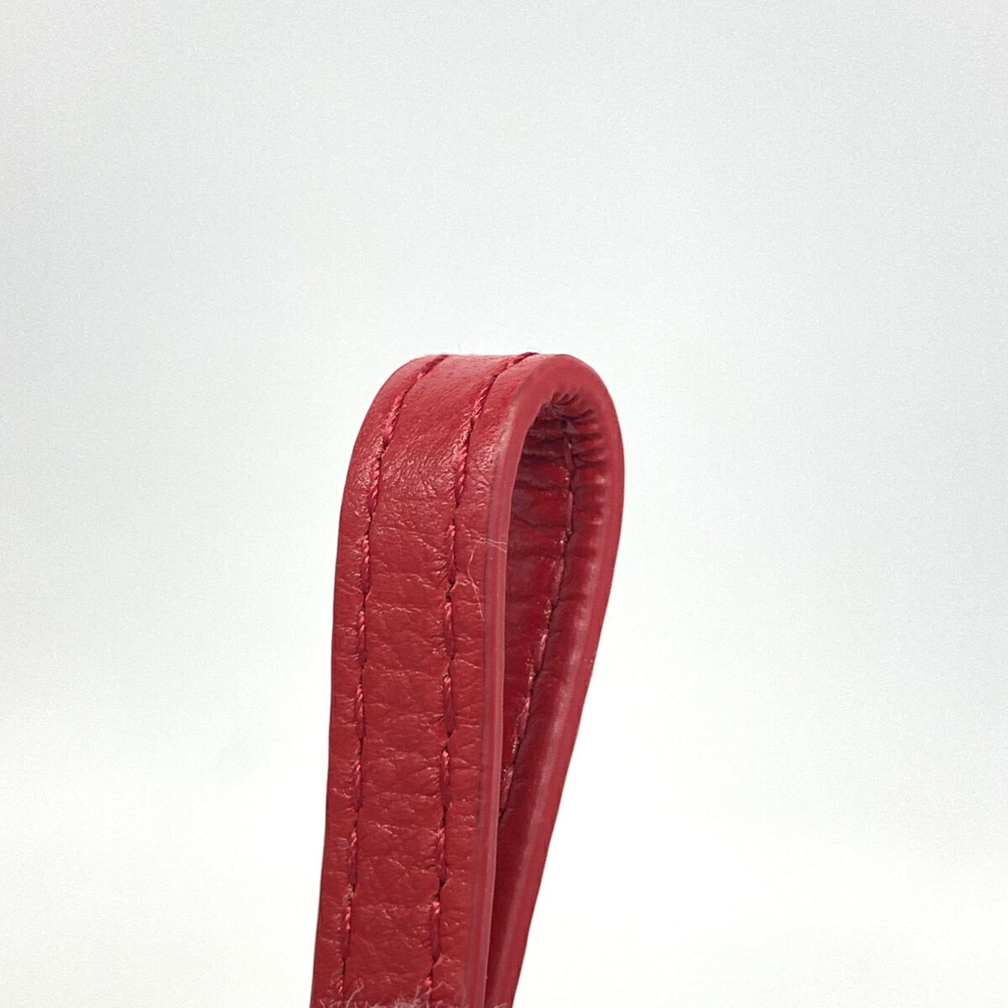 Christian Dior Red Color Leather Shoulder Bag (Pre-Owned)