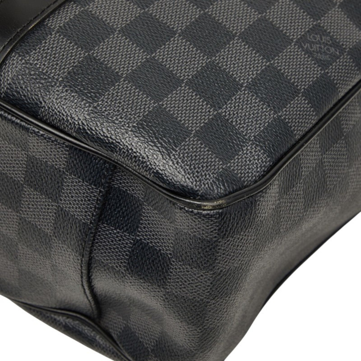 Louis Vuitton Damier Graphite Black Gray Pvc Leather Shoulder Bag (Pre-Owned)