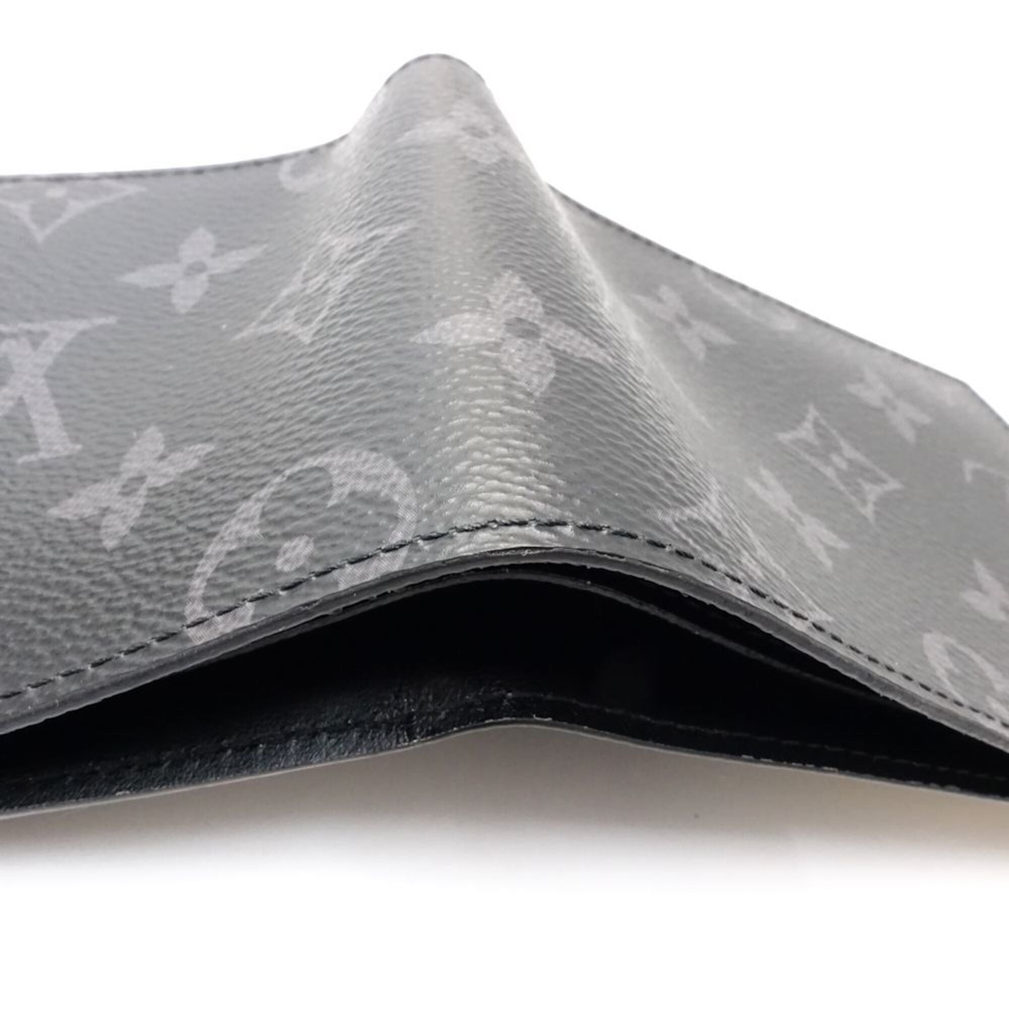 Louis Vuitton Monogram Eclipse Noir Monogram Eclipse Wallet (Bi-Fold) (Pre-Owned)