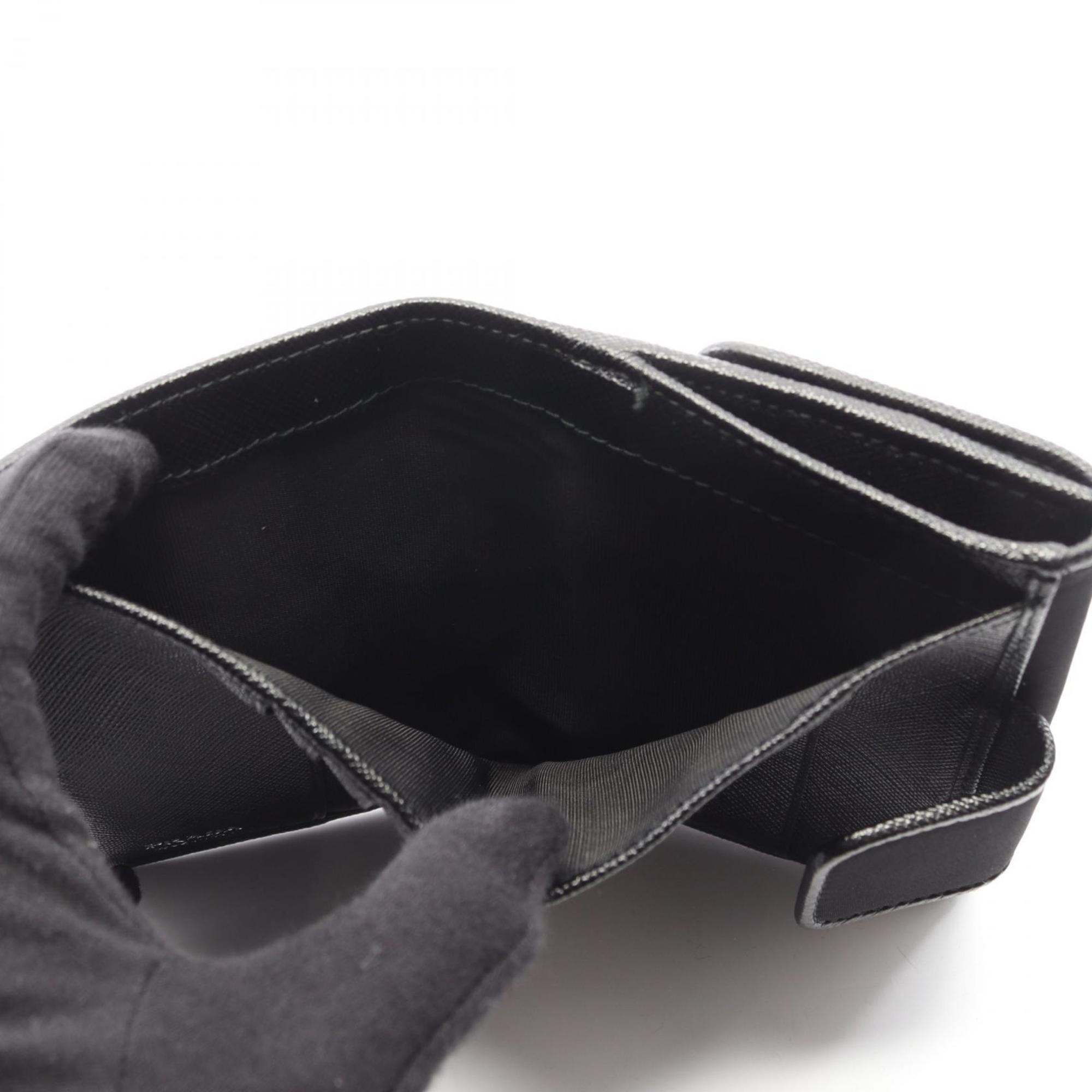 Prada Black Tessuto Saffiano Wallet (Bi-Fold) (Pre-Owned)