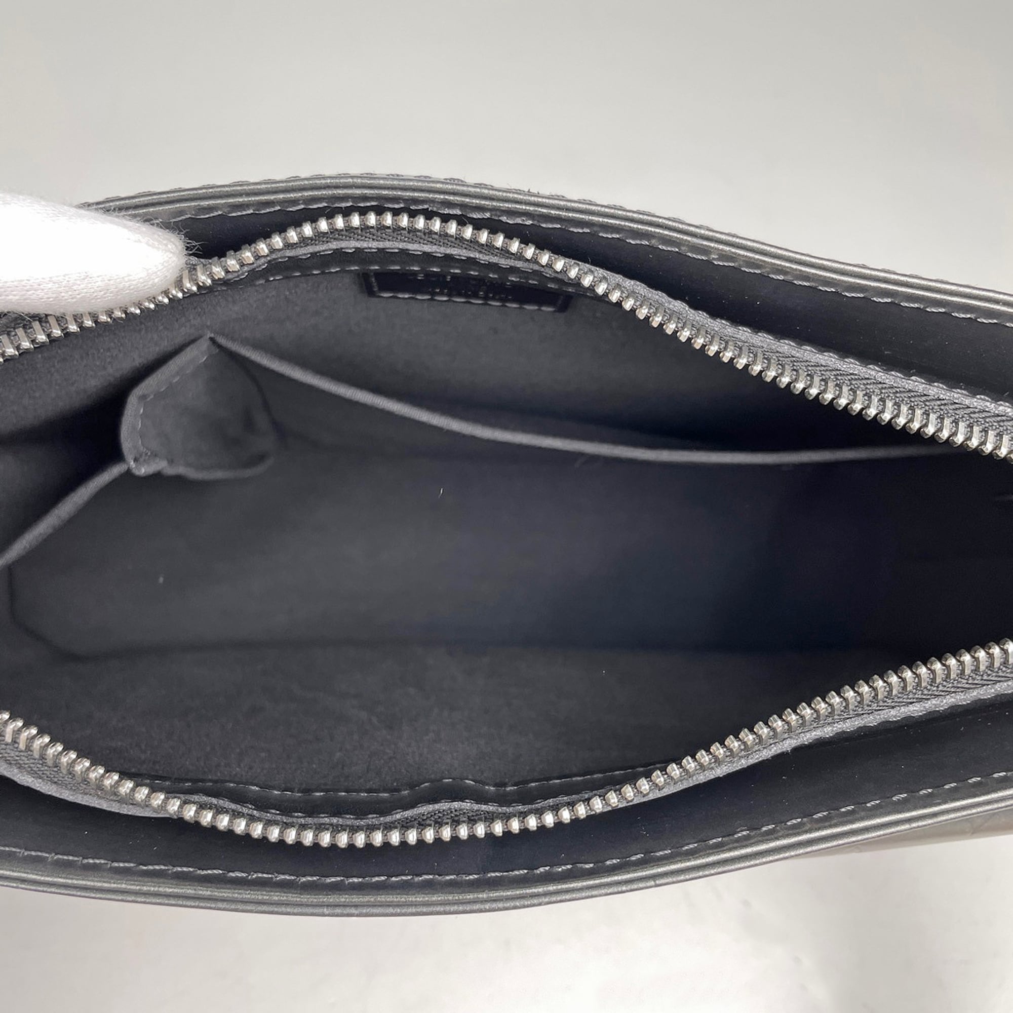 Louis Vuitton Black Noir Monogram Mat Shoulder Bag (Pre-Owned)