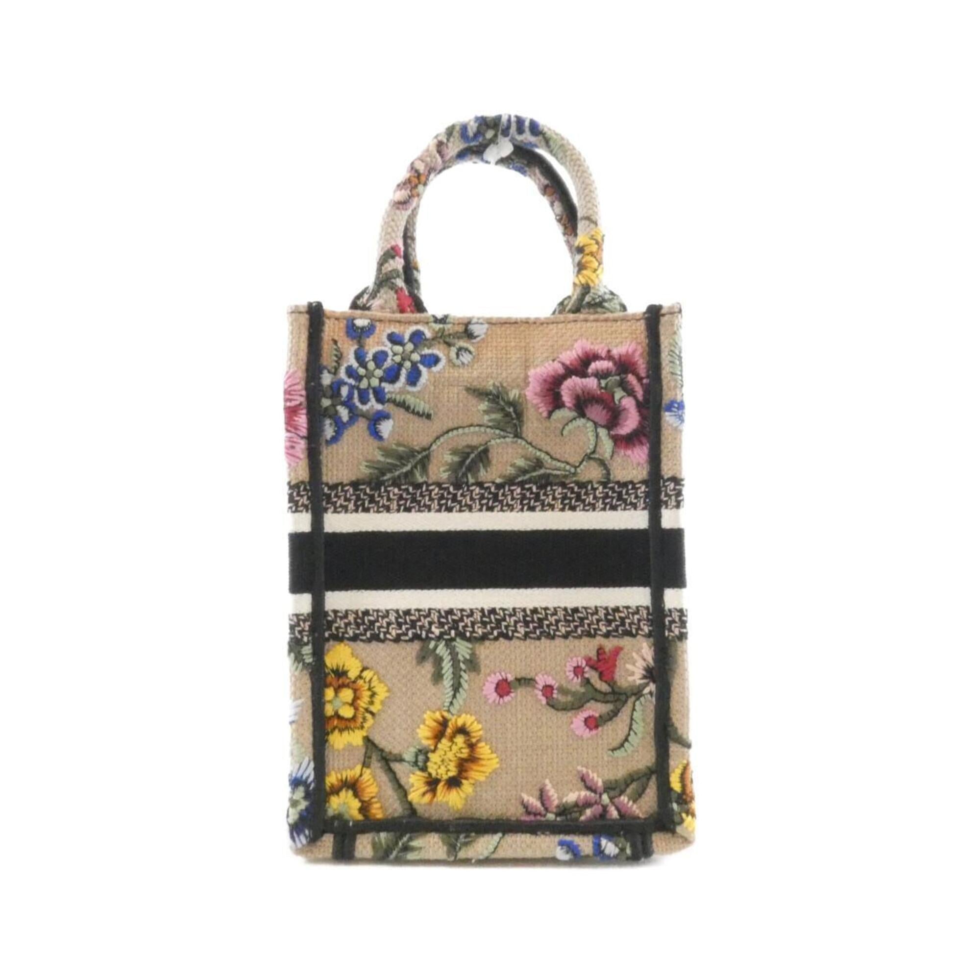 Christian Dior Multi-Color Pink Canvas Handbag (Pre-Owned)