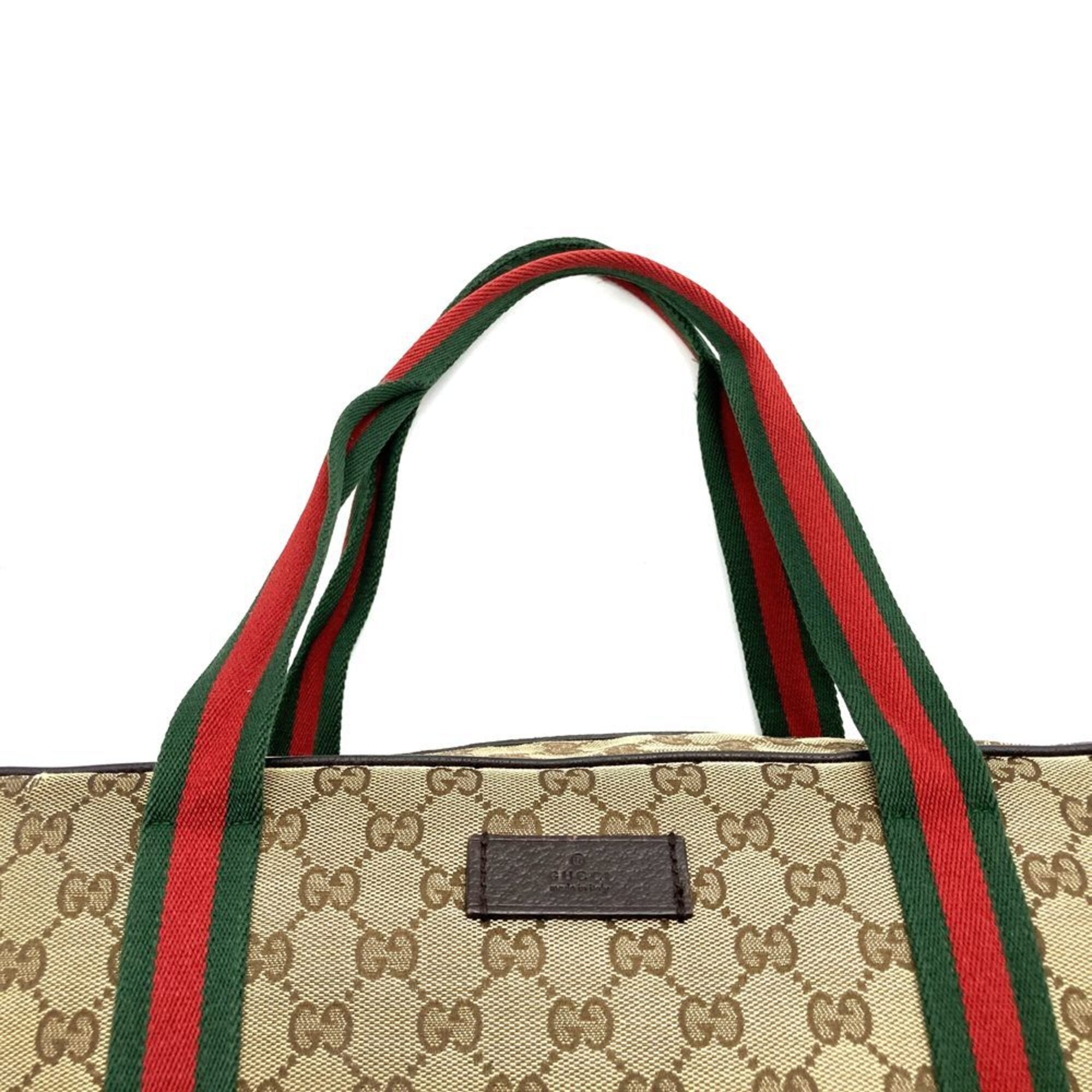 Gucci Gg Canvas Brown Gg Canvas Shoulder Bag Tote Bag (Pre-Owned)