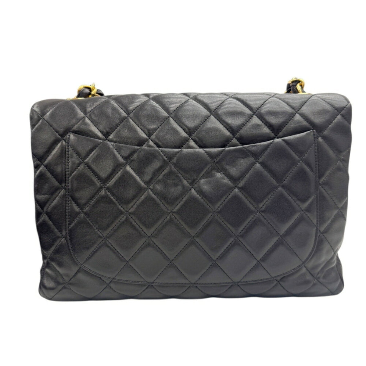 Chanel Black Leather Shoulder Bag (Pre-Owned)