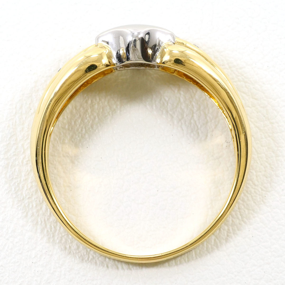 Unbranded Platinum Yellow Gold Yellow Gold (18K) Platinum 900 Band Ring (Pre-Owned)