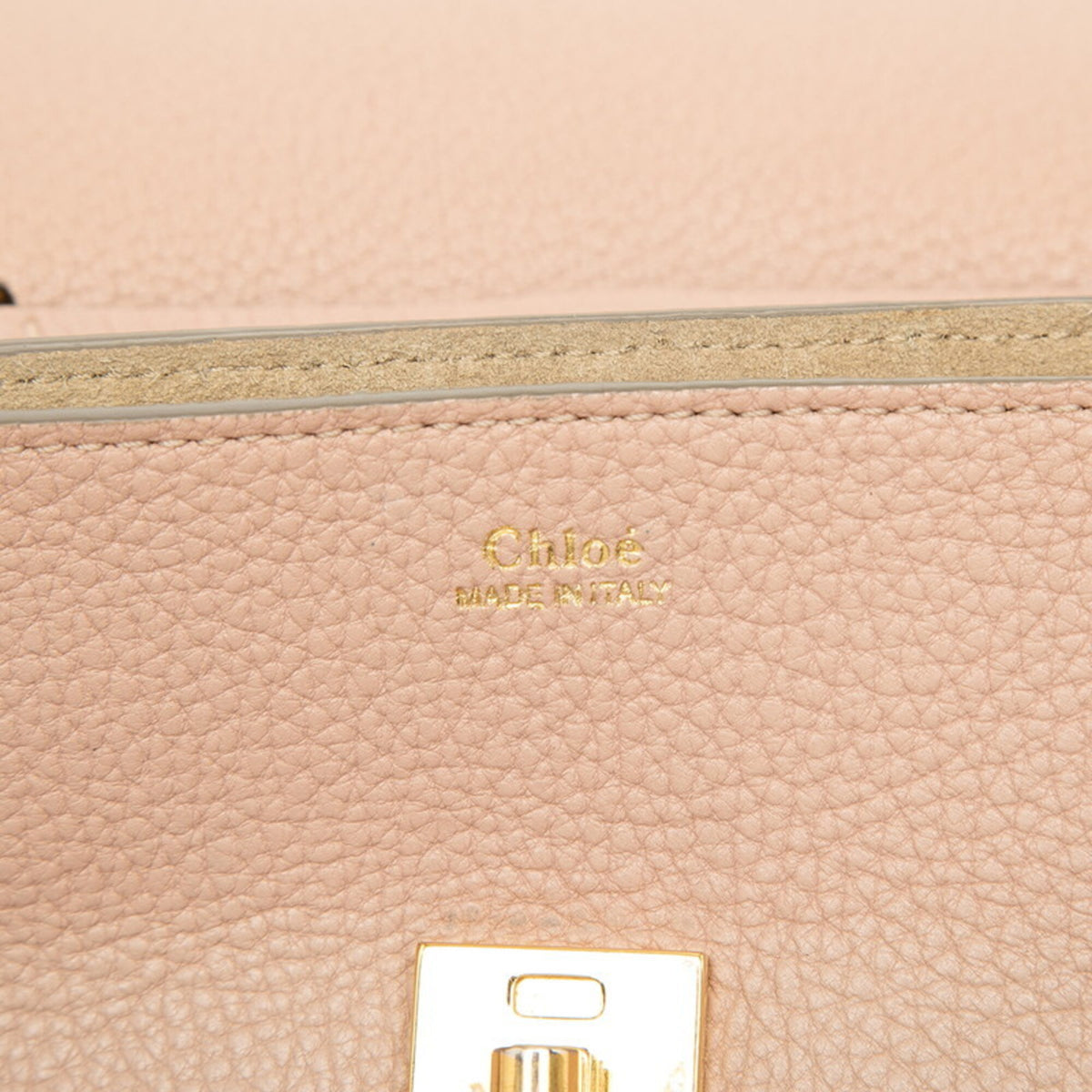 Chloé Drew Pink Leather Shoulder Bag (Pre-Owned)