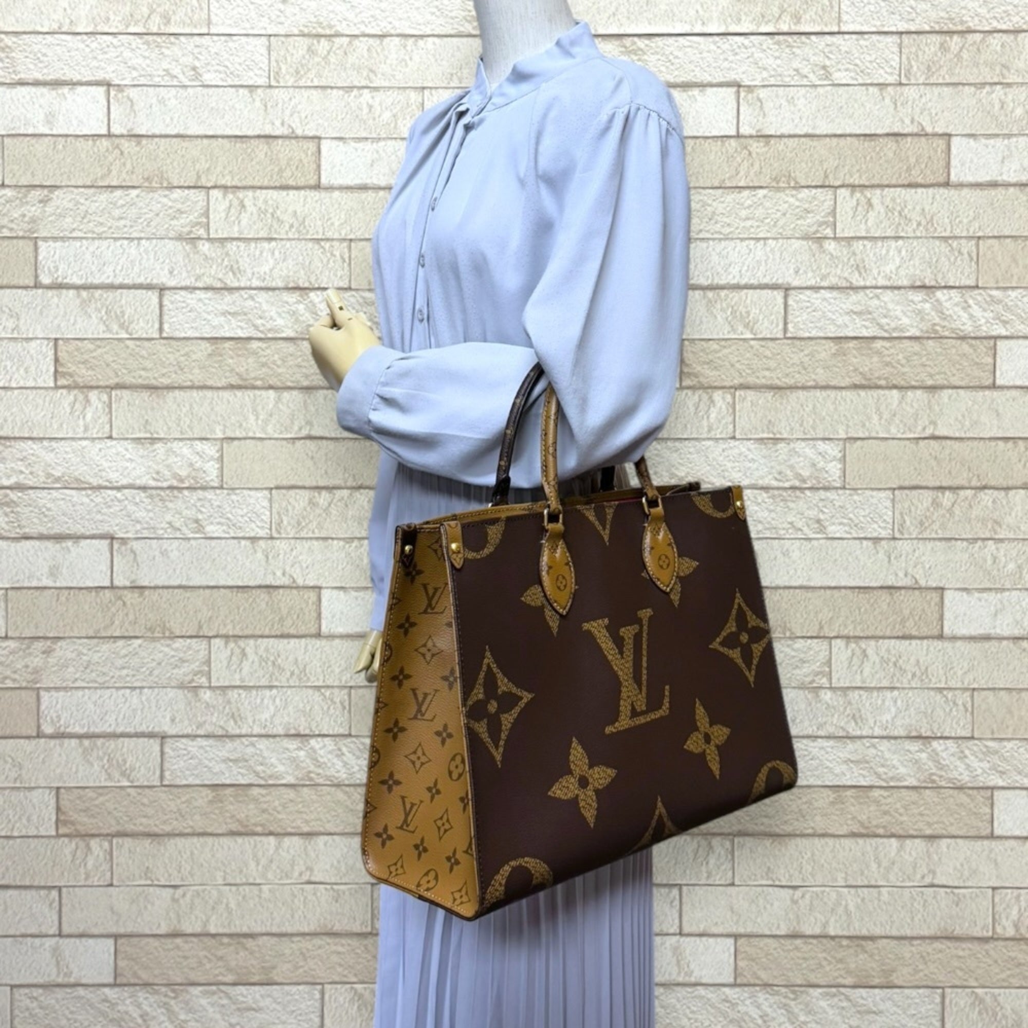 Louis Vuitton Brown Monogram Or Monogram Tote Bag (Pre-Owned)