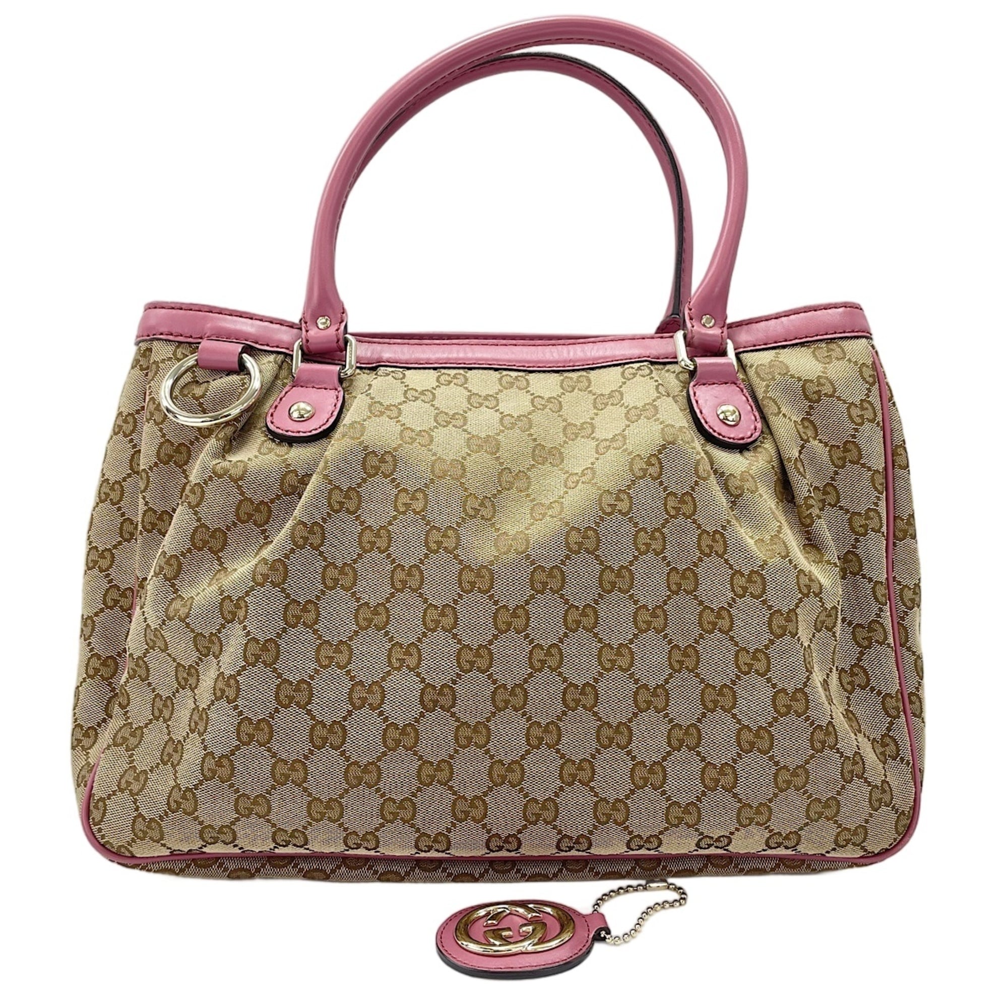 Gucci Sukey Beige Tote Bag (Pre-Owned)