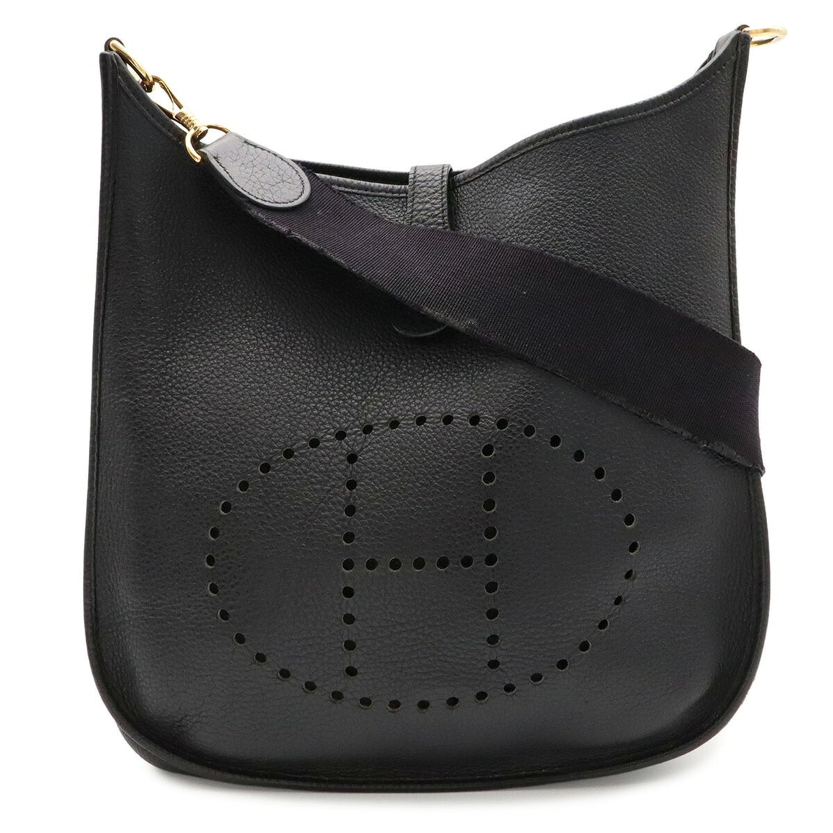 Hermes Black Togo Leather Shoulder Bag (Pre-Owned)