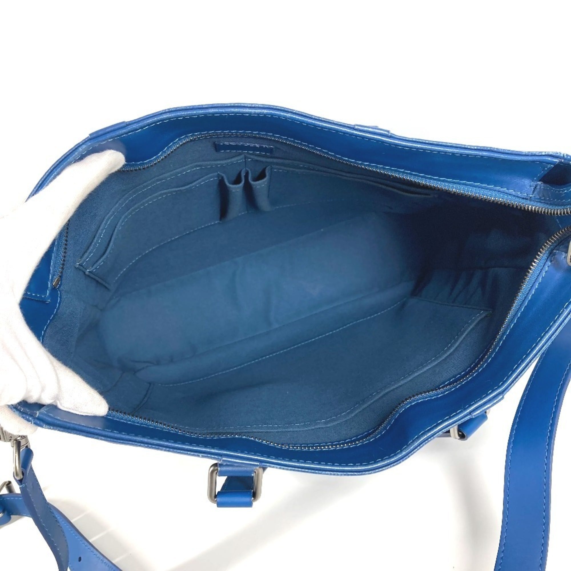 Louis Vuitton Damier Infini Blue Damier Infini Shoulder Bag Tote Bag (Pre-Owned)