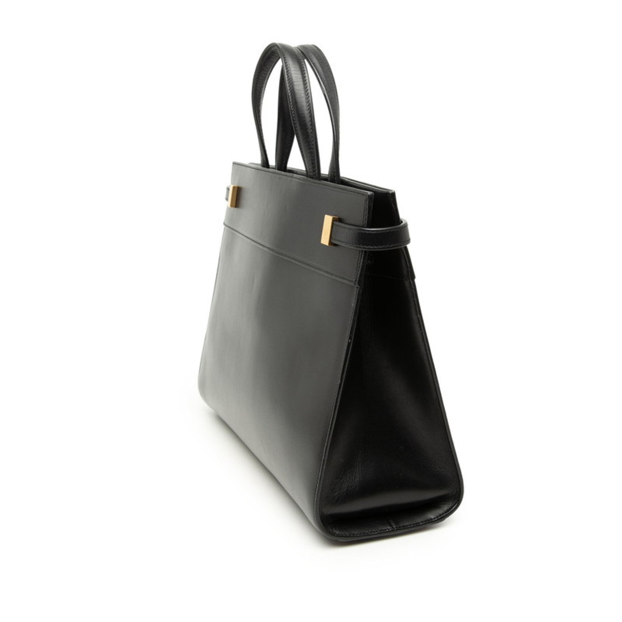 Saint Laurent Black Leather Handbag Shoulder Bag (Pre-Owned)