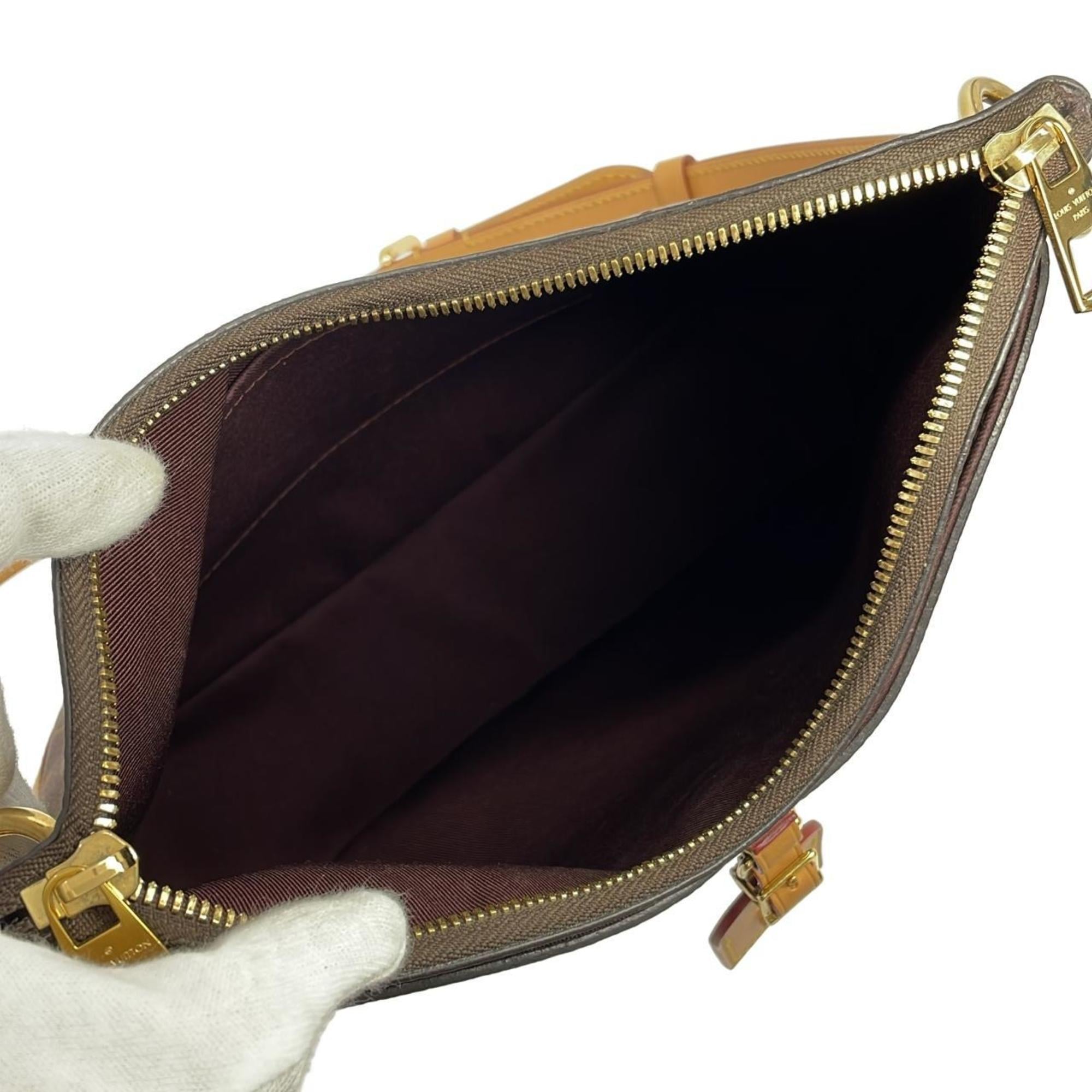 Louis Vuitton Marron Coated Canvas Shoulder Bag (Pre-Owned)