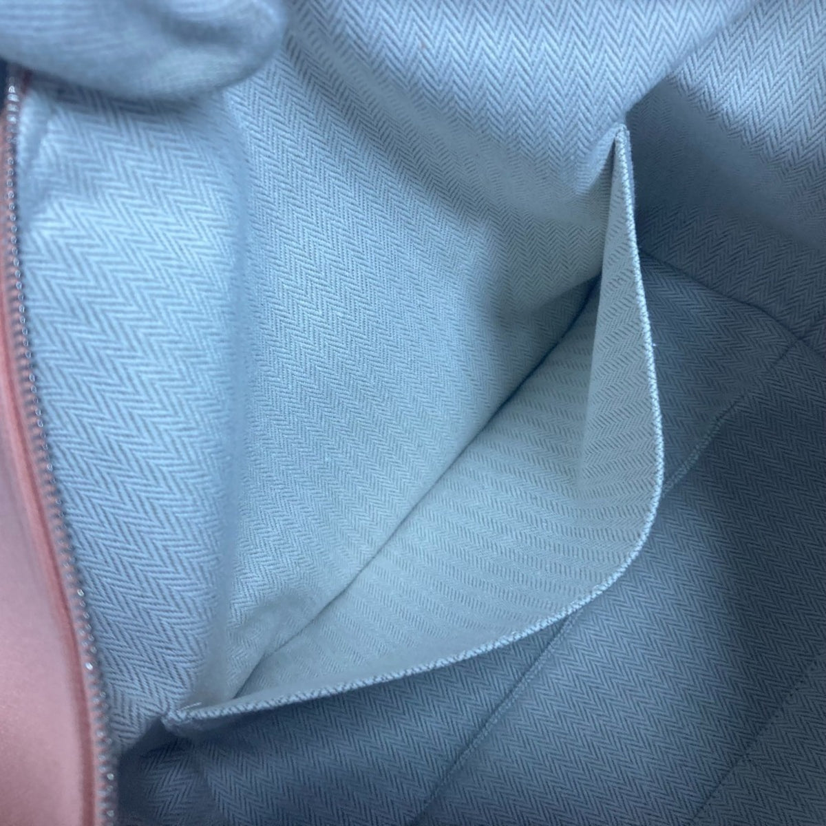 Hermes Pink Canvas Handbag Pouch Vanity Bag (Pre-Owned)