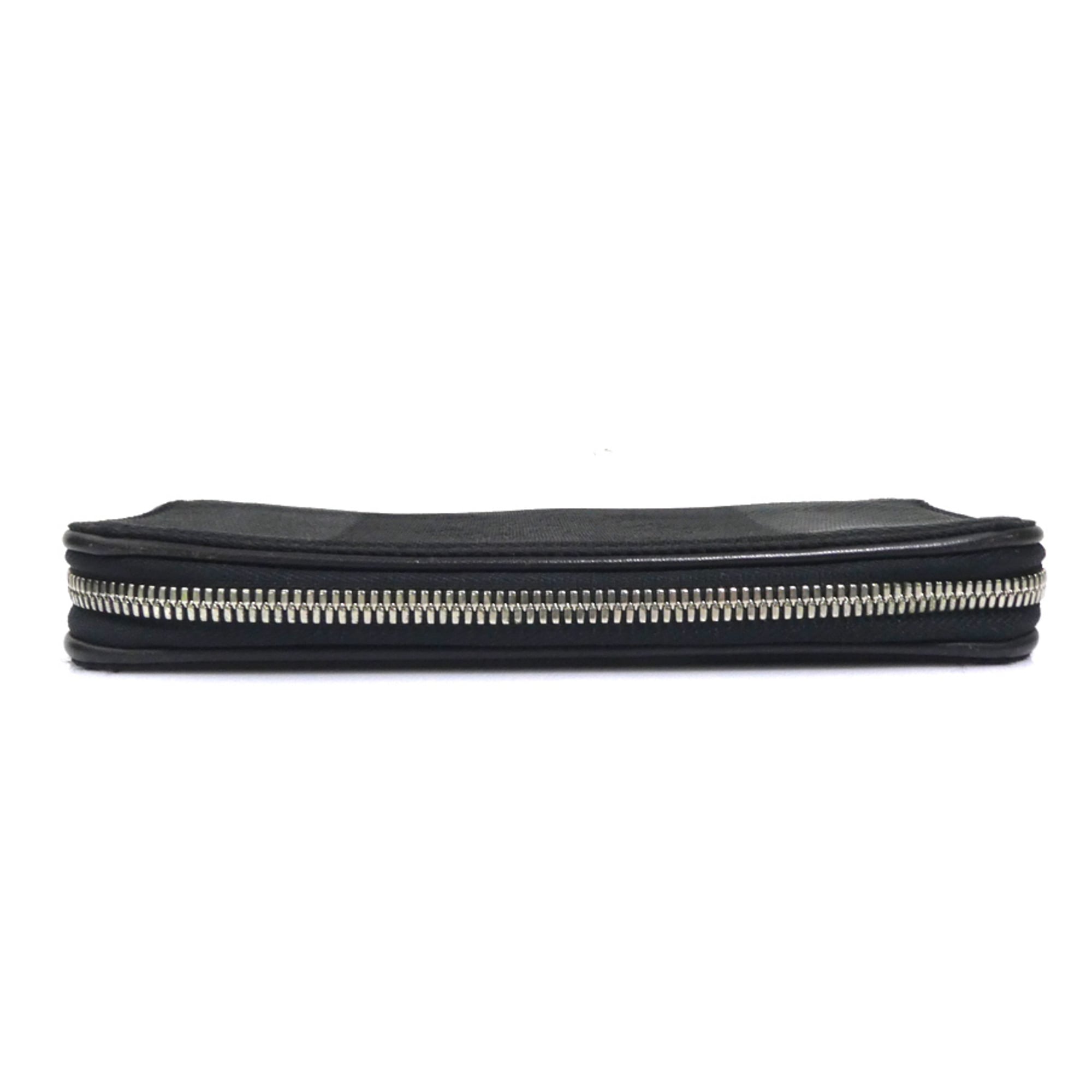 Louis Vuitton Noir Canvas Long Wallet (Bi-Fold) (Pre-Owned)