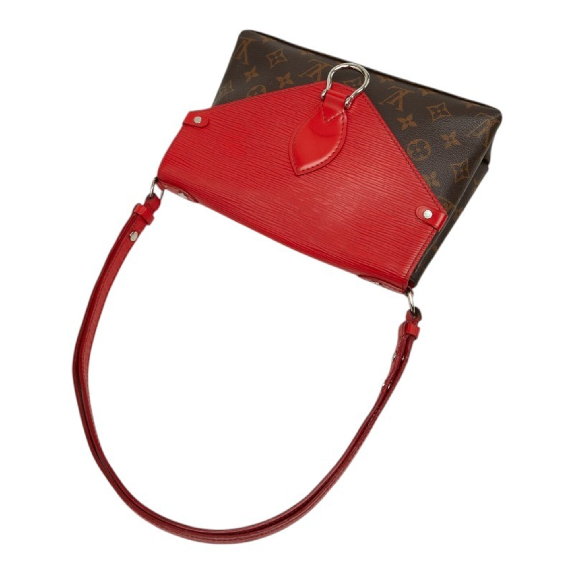 Louis Vuitton Brown Coquelicots Red Color Pvc Leather Shoulder Bag (Pre-Owned)
