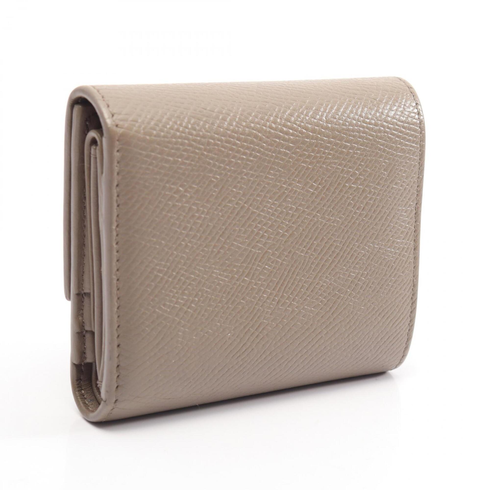Celine Beige Leather Wallet (Tri-Fold) (Pre-Owned)