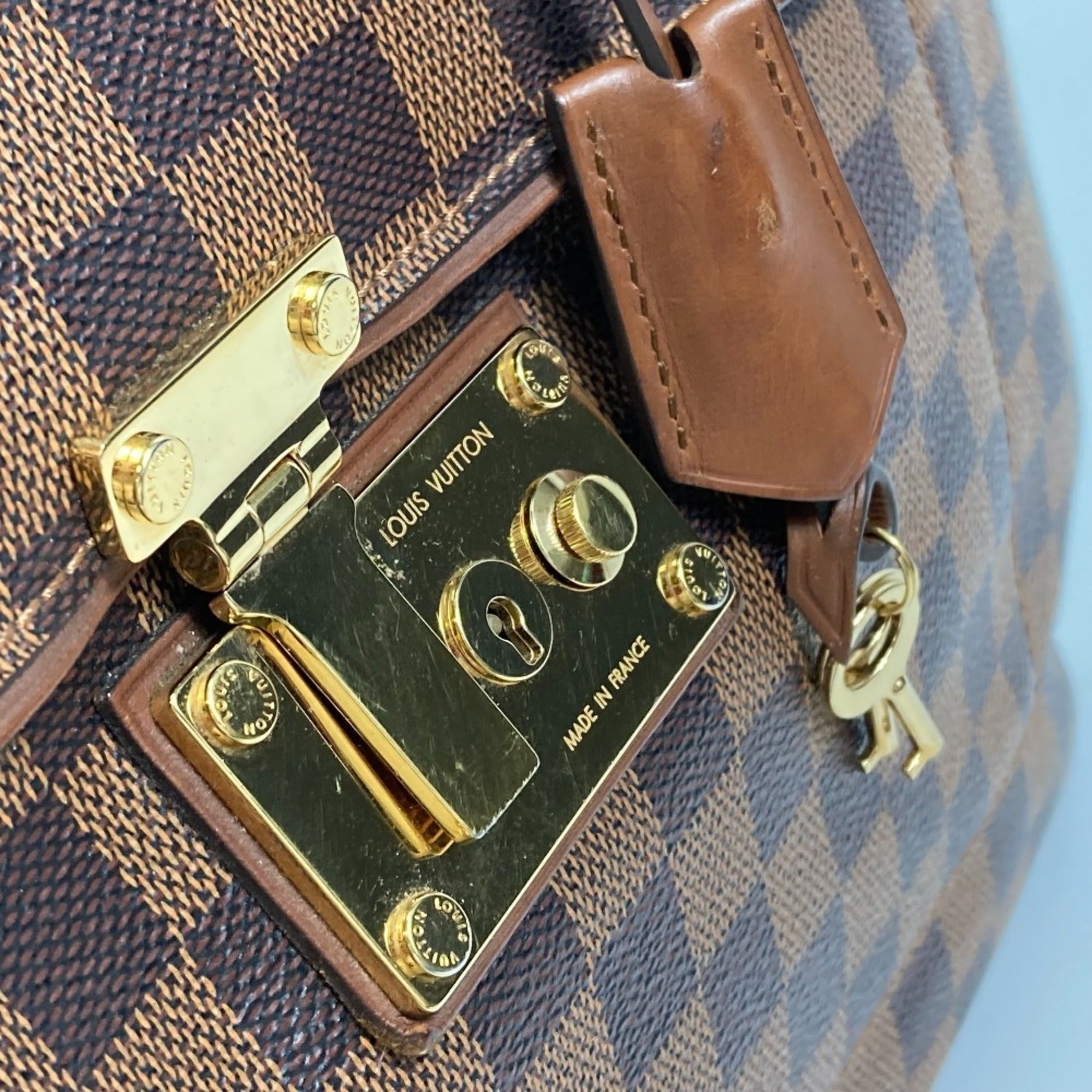 Louis Vuitton Brown Damier Canvas Handbag Tote Bag (Pre-Owned)