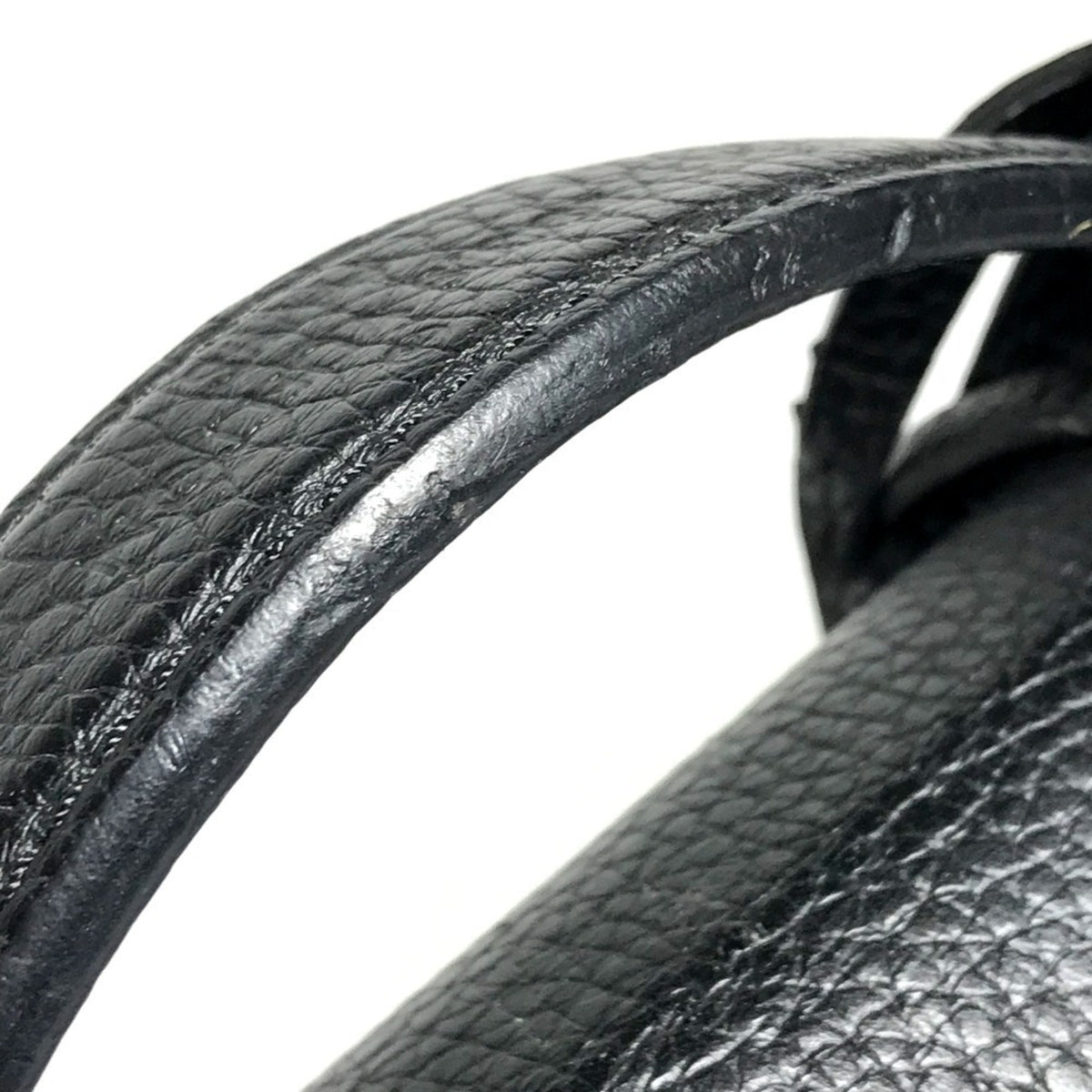 Louis Vuitton Black Leather Briefcase Handbag (Pre-Owned)