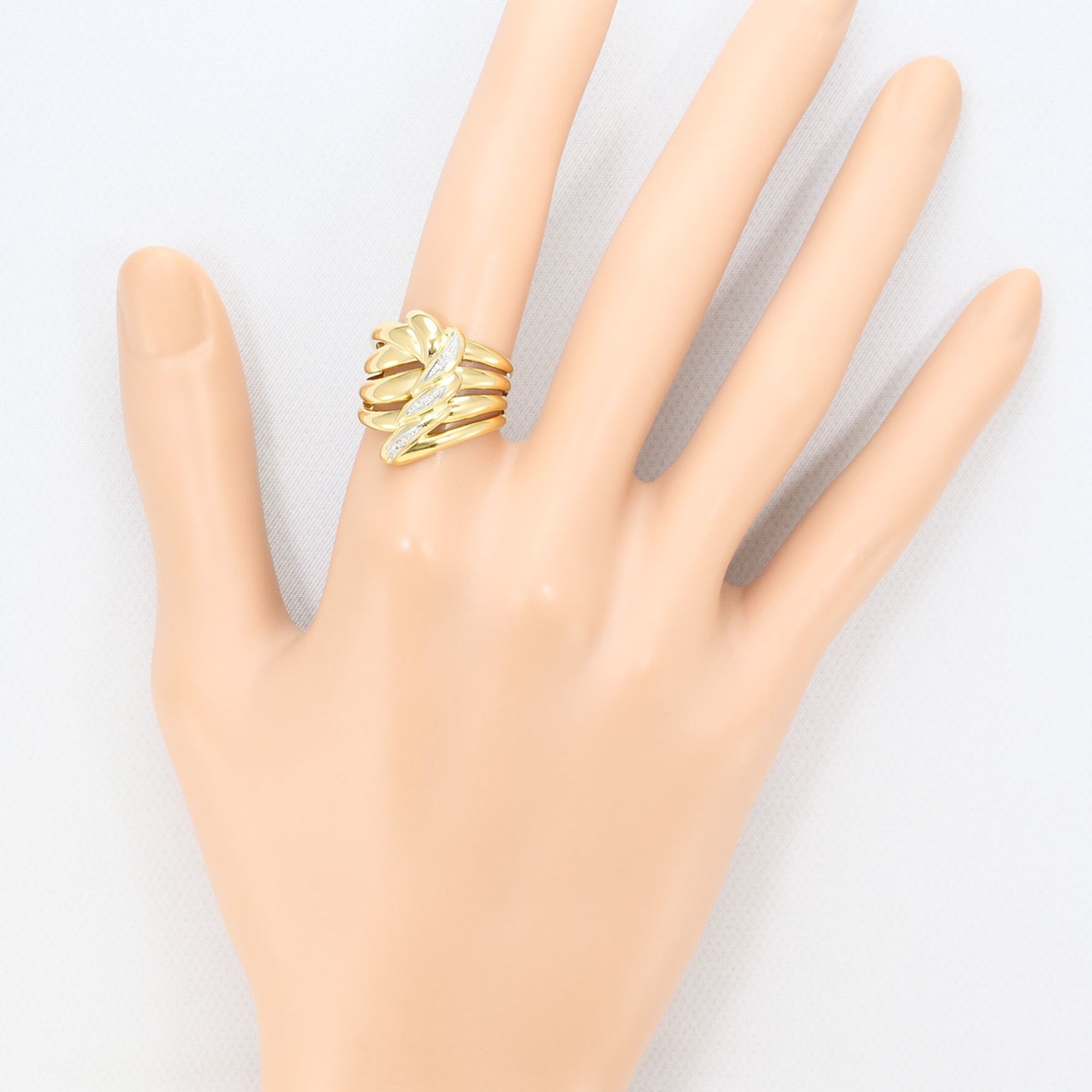 Unbranded Platinum Yellow Gold Yellow Gold (18K) Platinum 900 Band Ring (Pre-Owned)