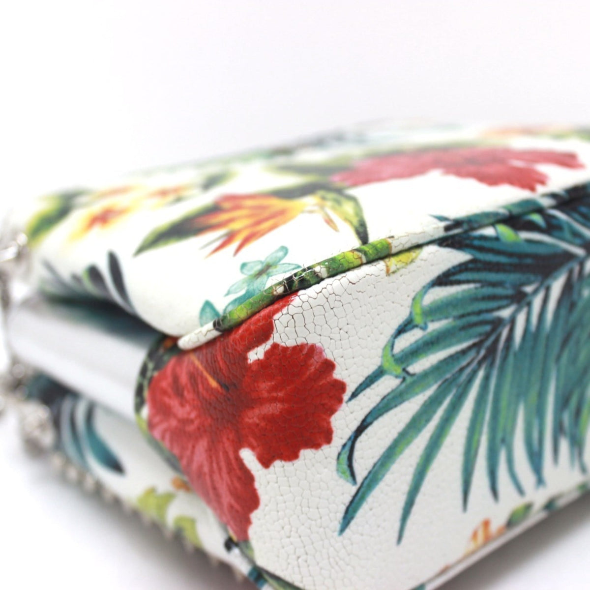 Christian Louboutin Multi-Color White Patent Leather Shoulder Bag (Pre-Owned)