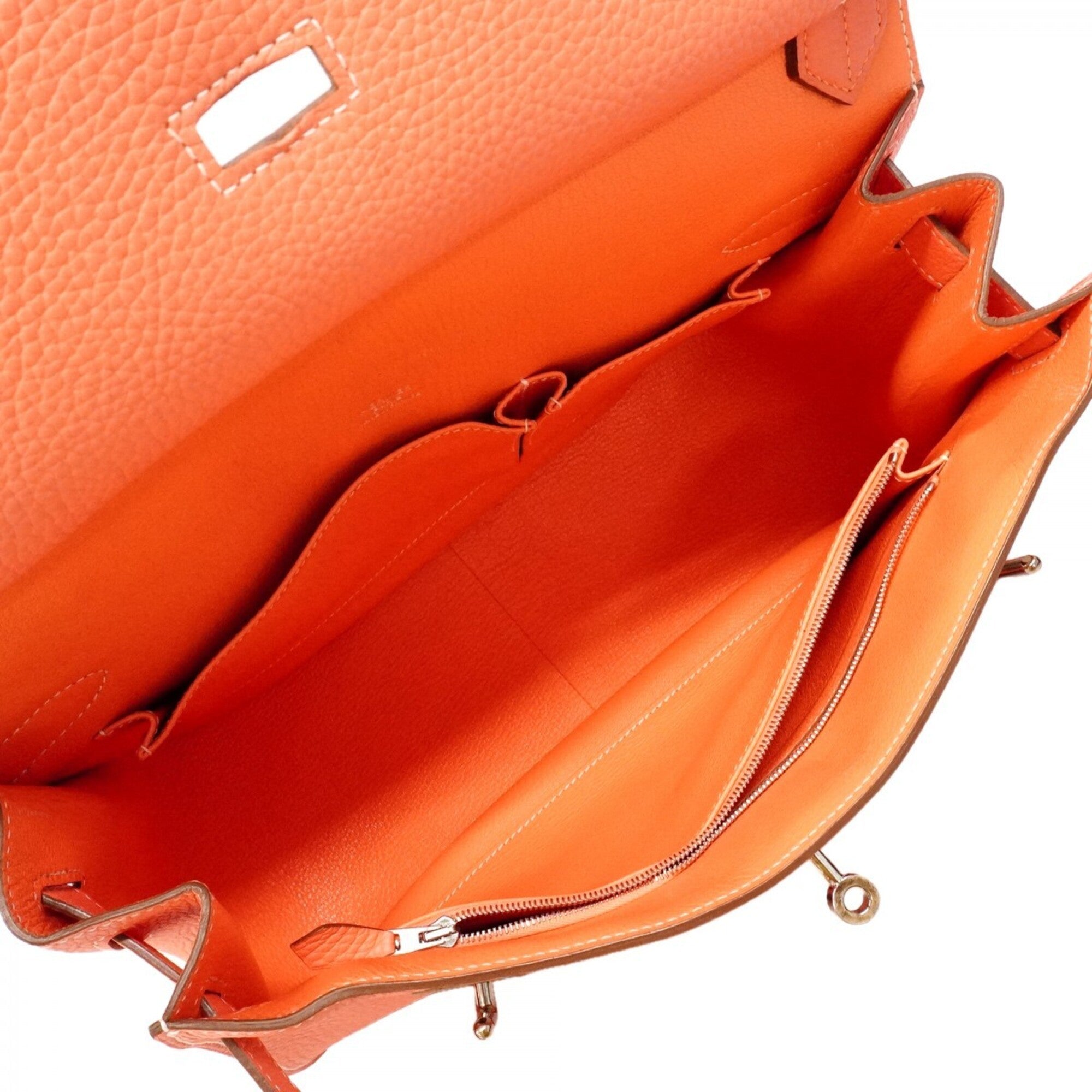 Hermes Crevette Taurillon Clemence Leather Shoulder Bag (Pre-Owned)
