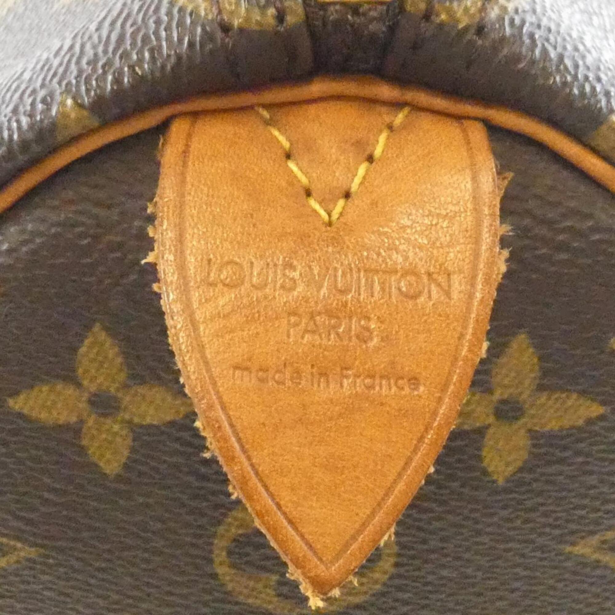 Louis Vuitton Monogram Marron Coated Canvas Boston Bag (Pre-Owned)