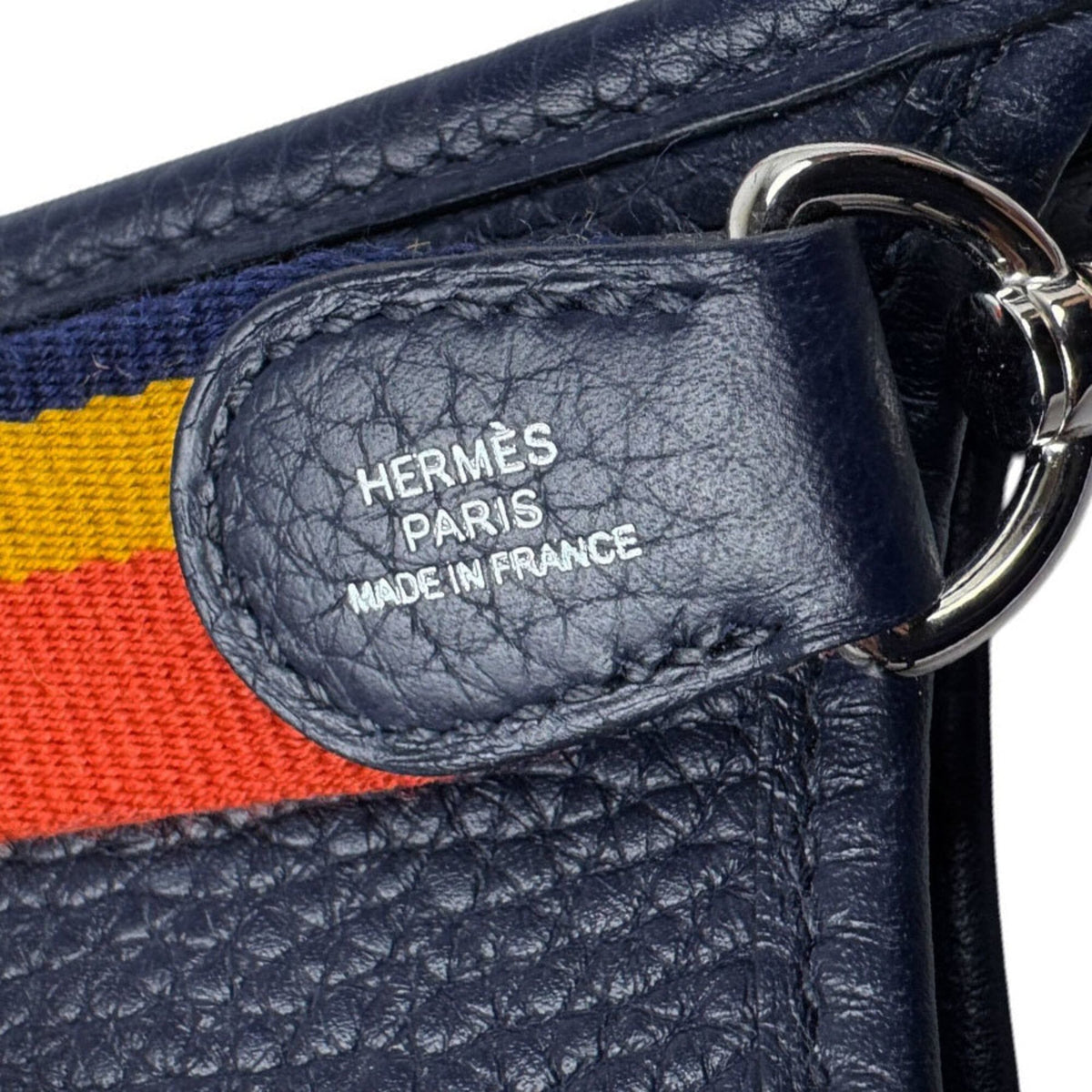 Hermes Blue Nuit Taurillon Clemence Leather Shoulder Bag (Pre-Owned)