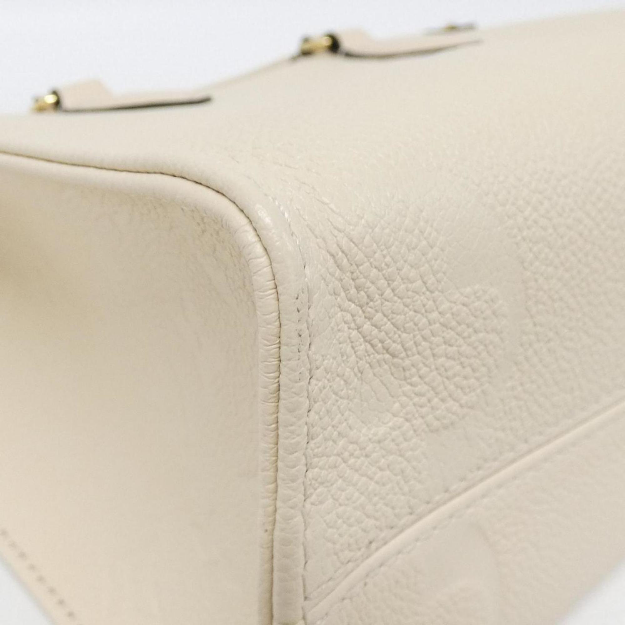Louis Vuitton Cream Leather Handbag (Pre-Owned)