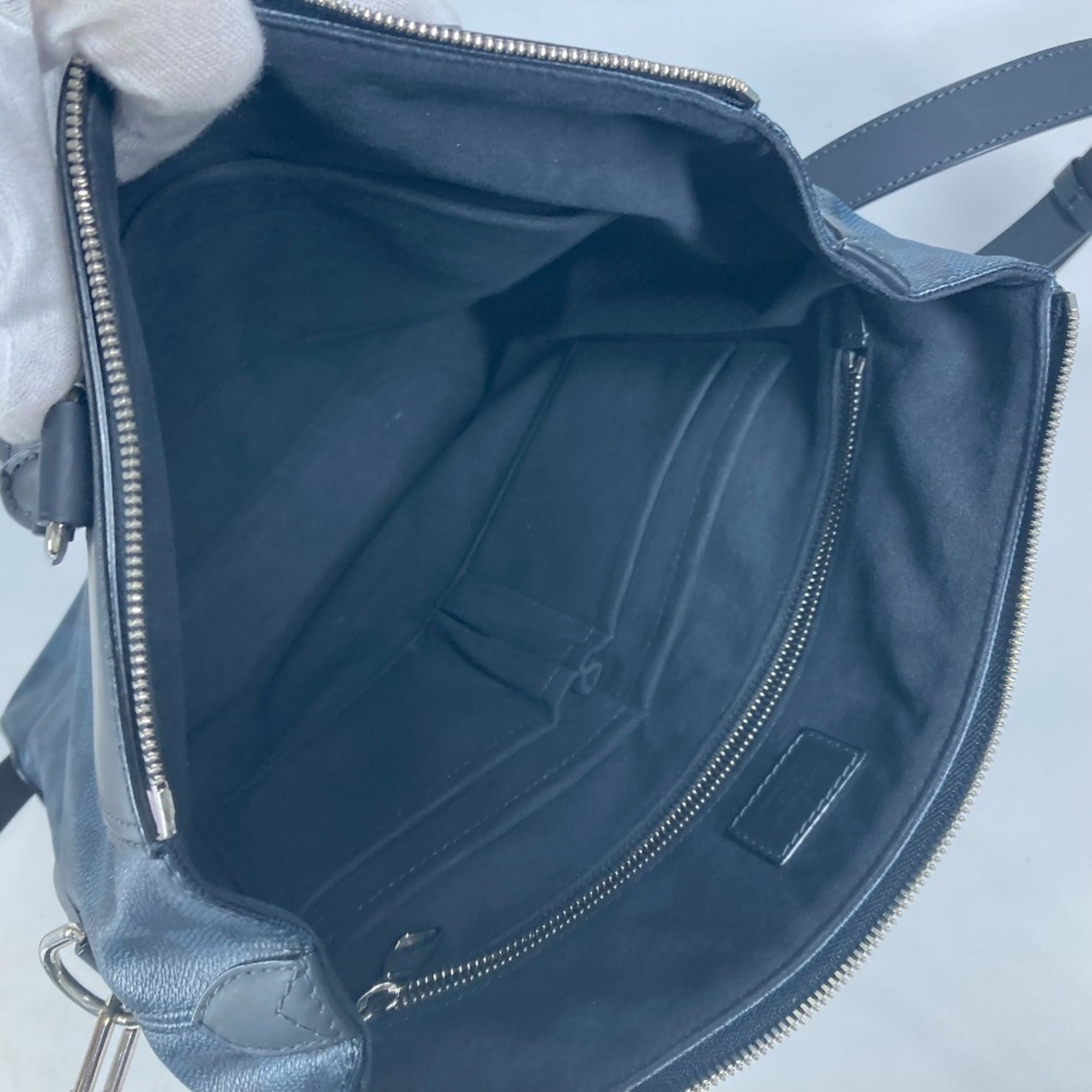 Louis Vuitton Navy Handbag Shoulder Bag Tote Bag (Pre-Owned)