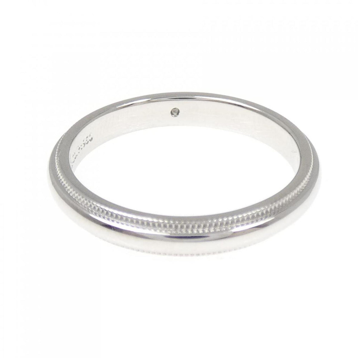 Tiffany Silver Platinum 950 Band Ring (Pre-Owned)