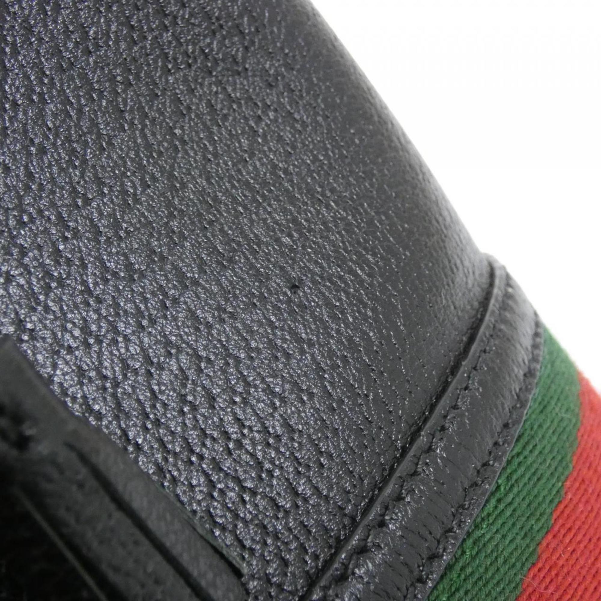 Gucci Ophidia Black Leather Handbag (Pre-Owned)