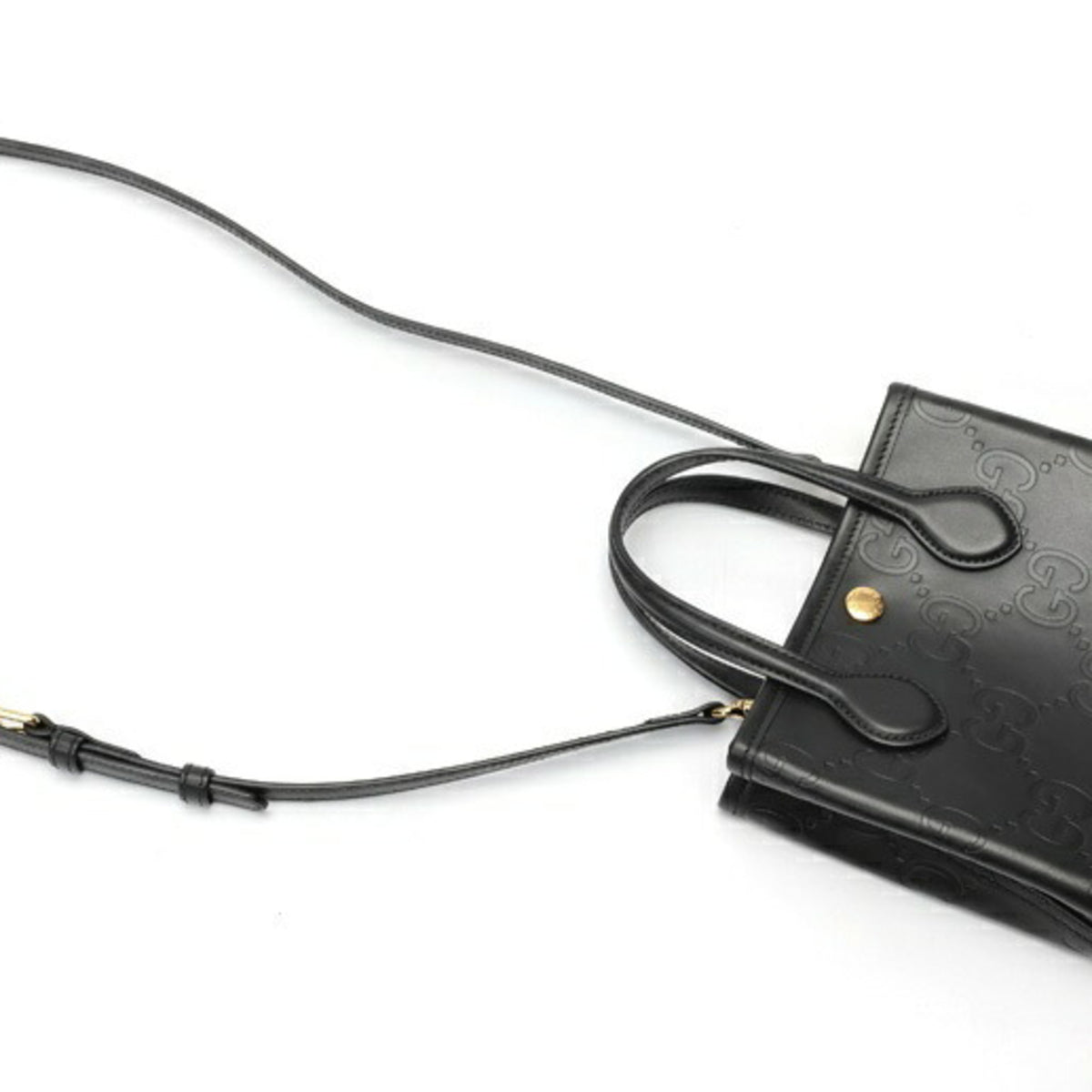 Gucci Black Leather Shoulder Bag (Pre-Owned)
