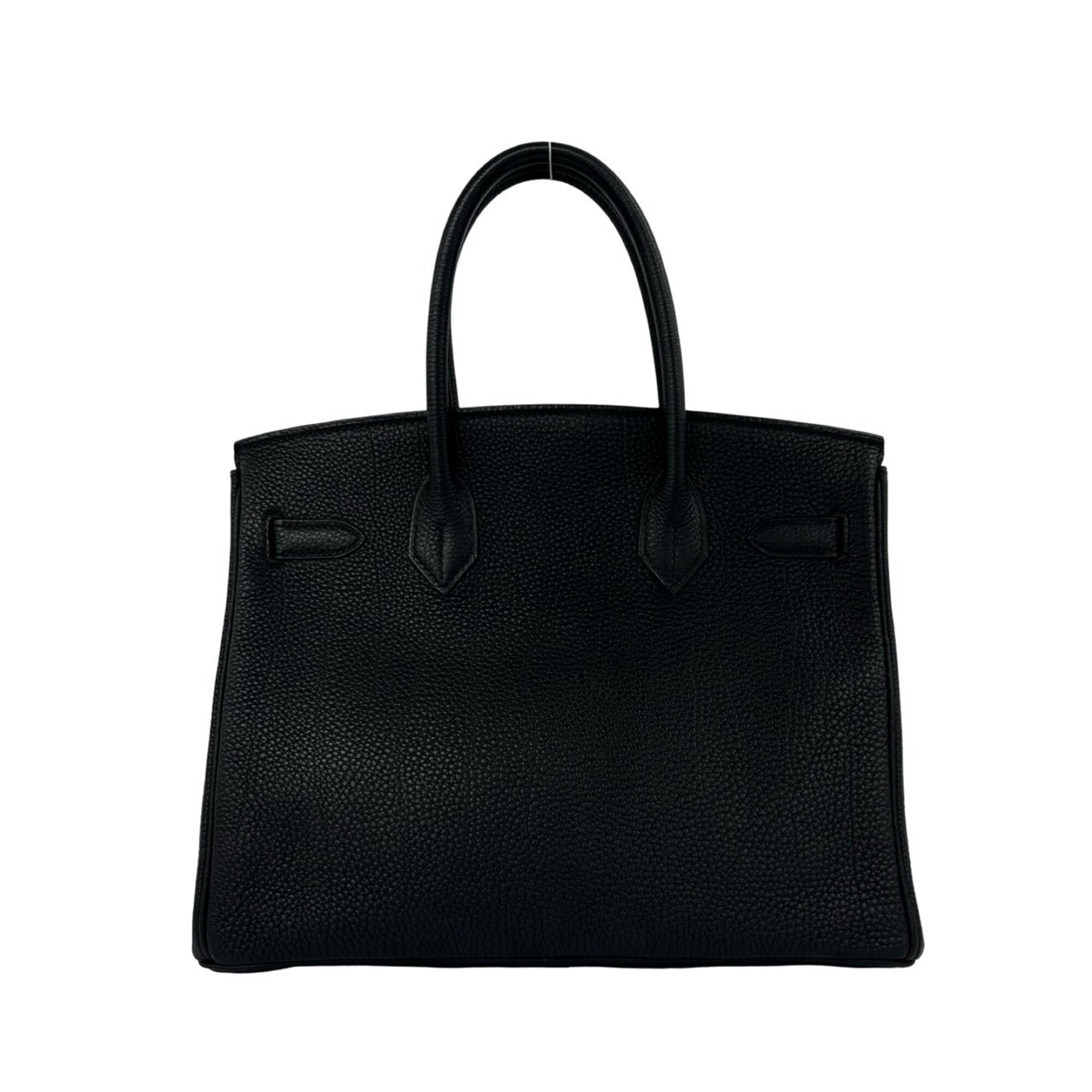 Hermes Black Togo Leather Handbag Tote Bag (Pre-Owned)