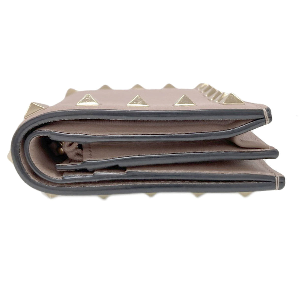 Valentino Beige Leather Wallet (Bi-Fold) (Pre-Owned)