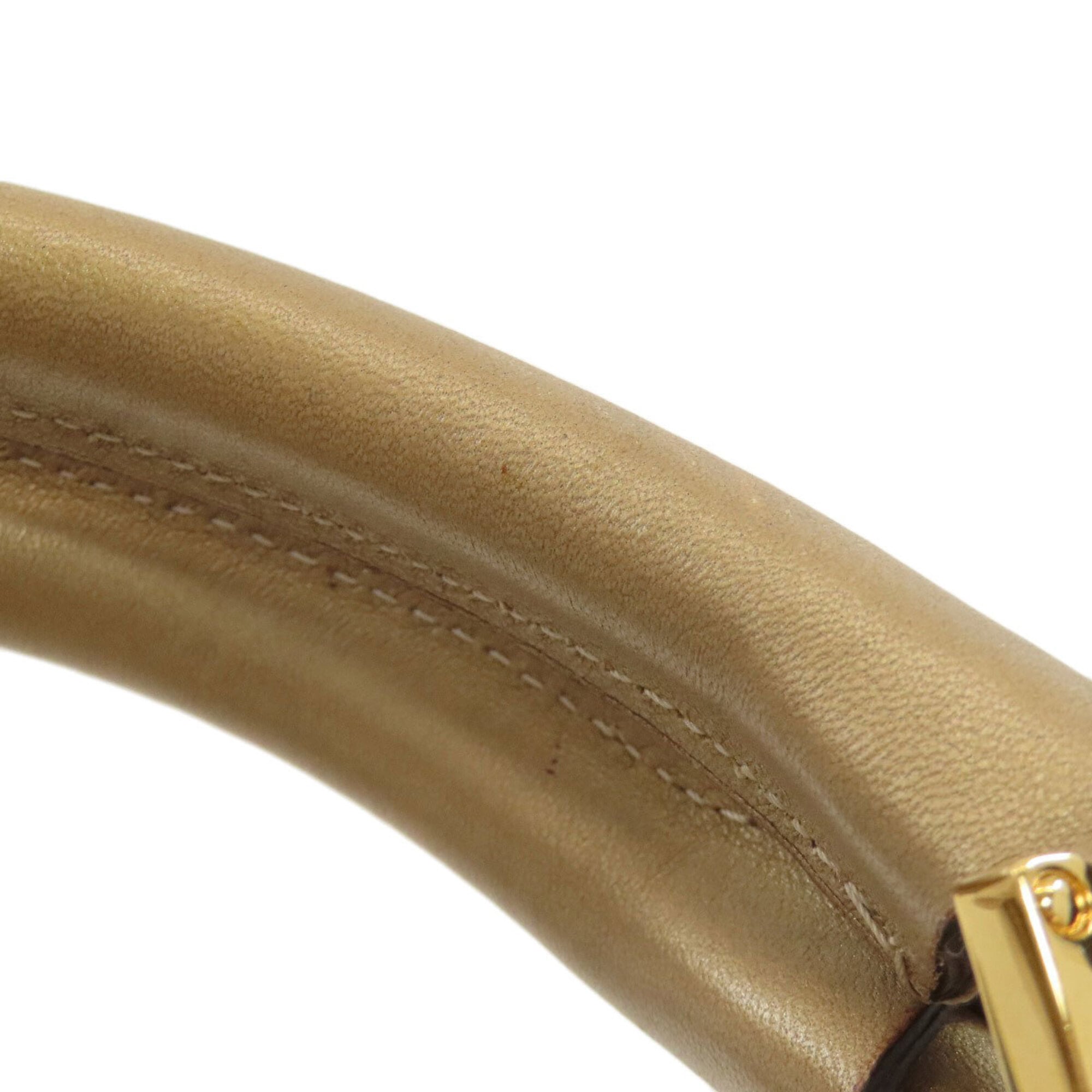 Loewe Amazona Gold Leather Handbag (Pre-Owned)