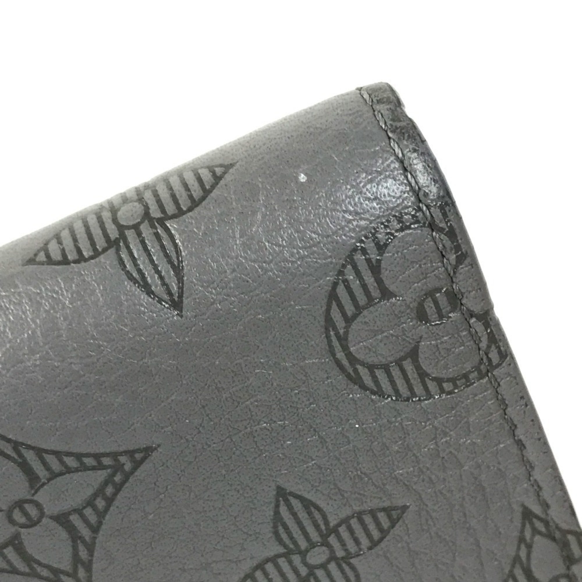 Louis Vuitton Monogram Shadow Gray Monogram Shadow Wallet (Bi-Fold) (Pre-Owned)